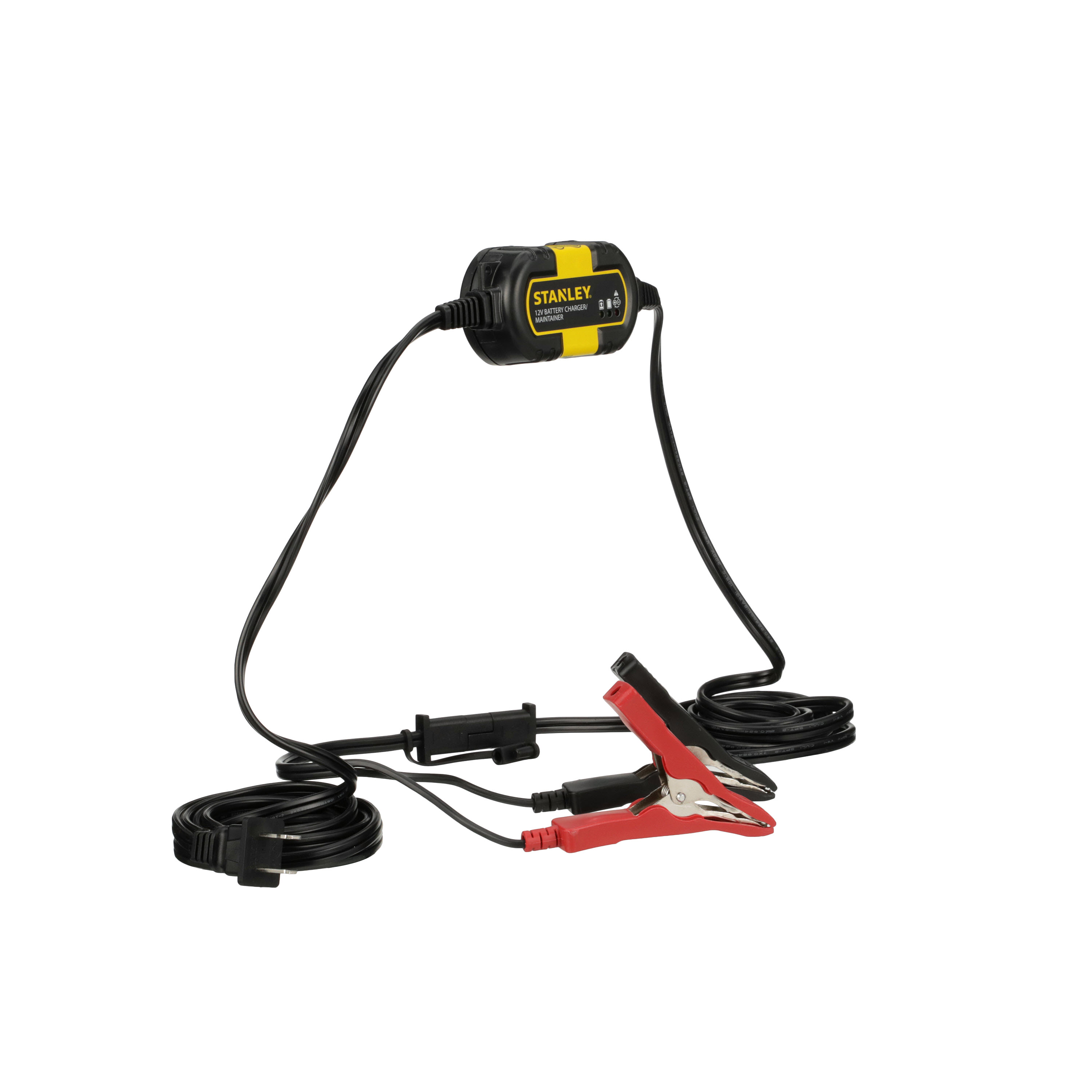  STANLEY BM1S Fully Automatic 1 Amp 12V Battery Charger/ Maintainer with Cable Clamps and O-Ring Terminals : Automotive