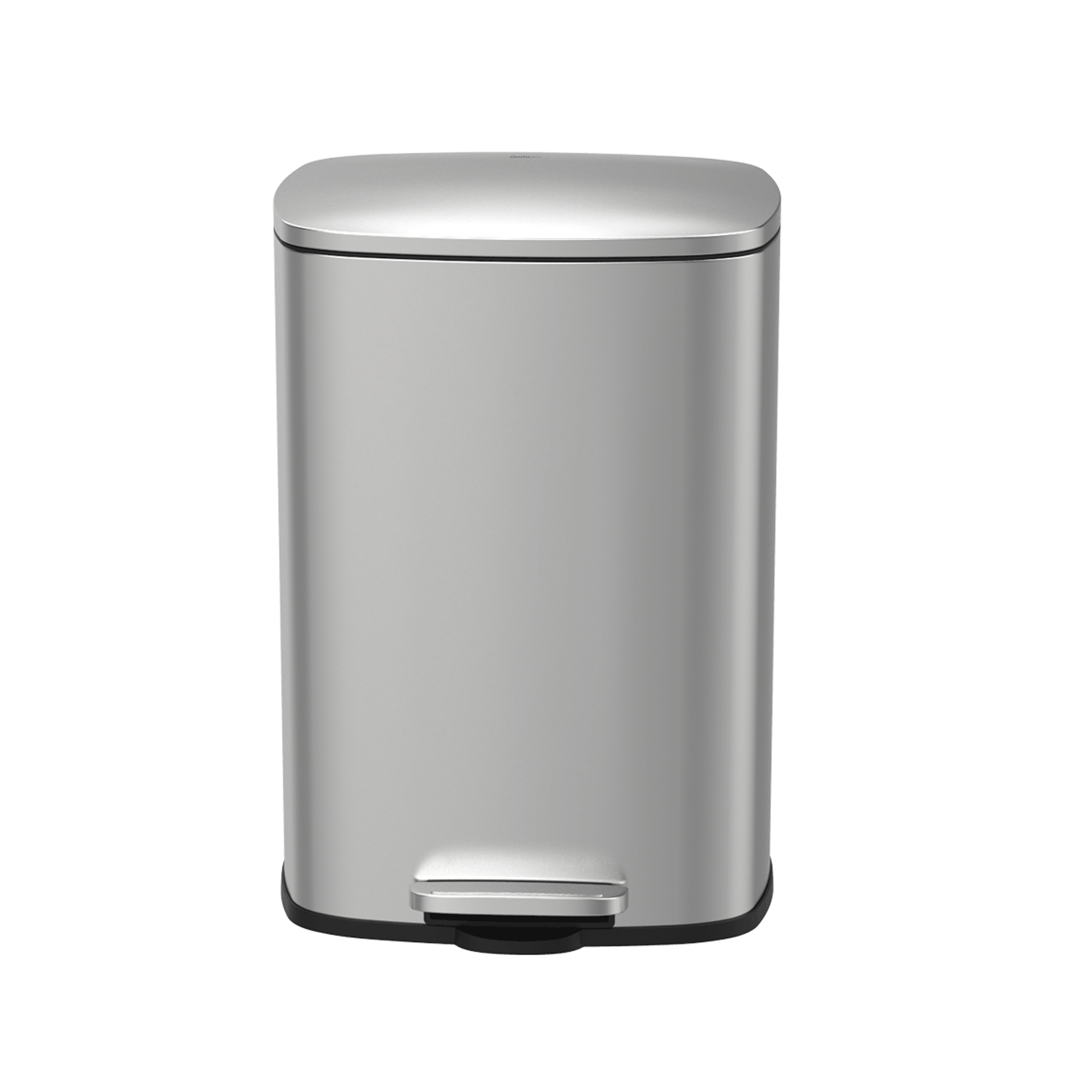 Genuine Joe 30-Gallons Silver Steel Commercial Touchless Kitchen Trash Can  with Lid Indoor in the Trash Cans department at