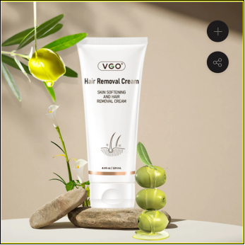 thumbnail video image 2 of VGO Skin - Softening Hair Removal Cream 4.0oz - Painless and Efficient, Say Goodbye to Unwanted Hair, 2 of 10