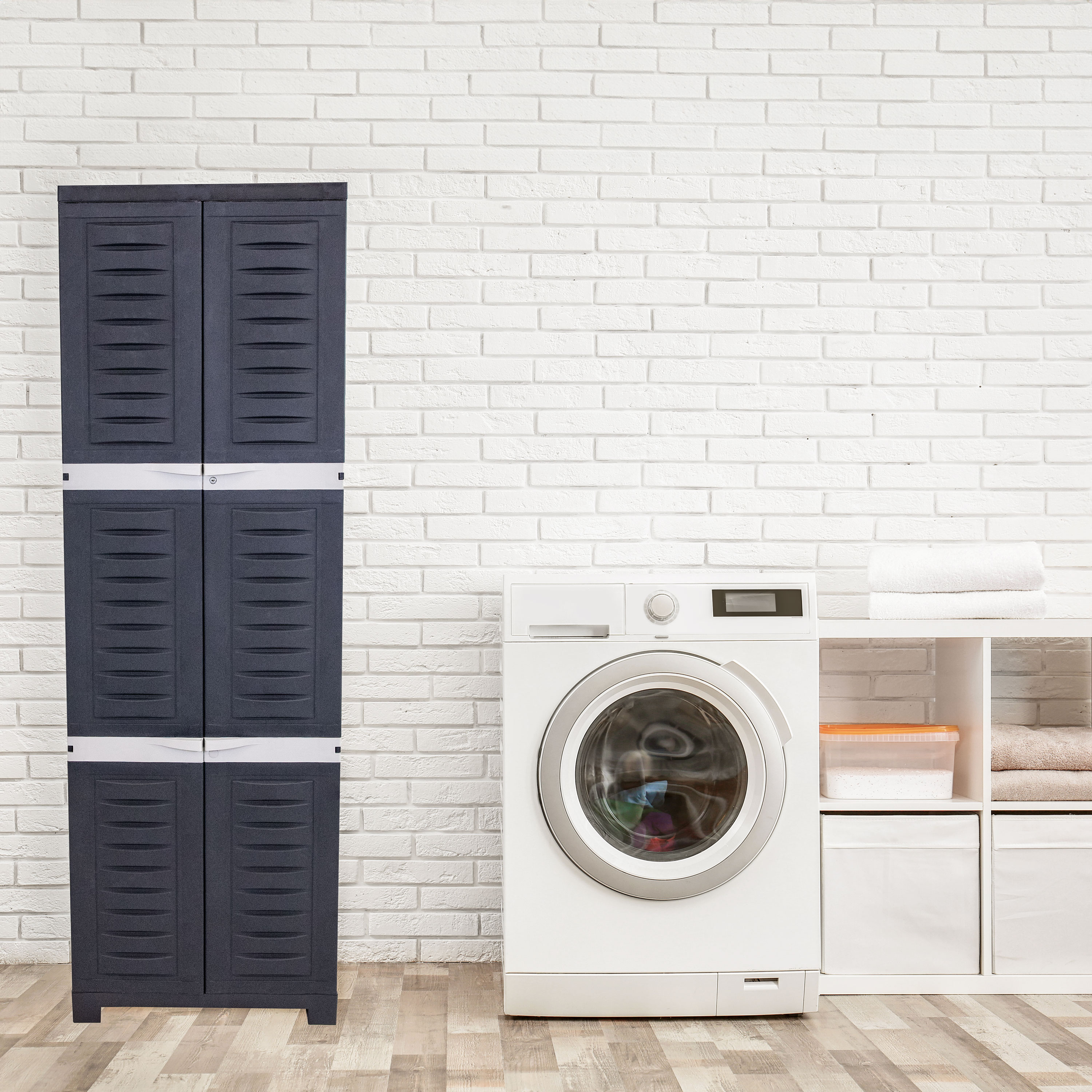 thumbnail video image 2 of Sunnydaze 29.5" Plastic 3-Drawer Freestanding Storage Drawers, Speckled White w/ Speckled White Trim, 2 of 14