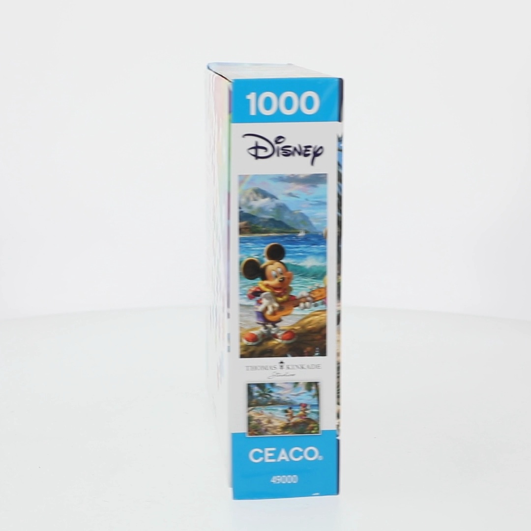 Ceaco 1000 Piece Mickey and Minnie in Hawaii Interlocking Jigsaw