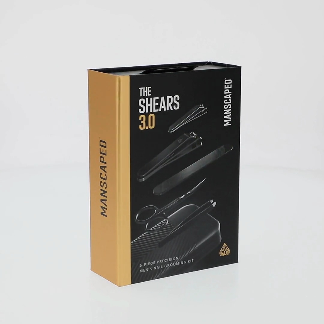 MANSCAPED, Shears 3.0, 5-Piece Men's Nail Grooming Kit, Travel