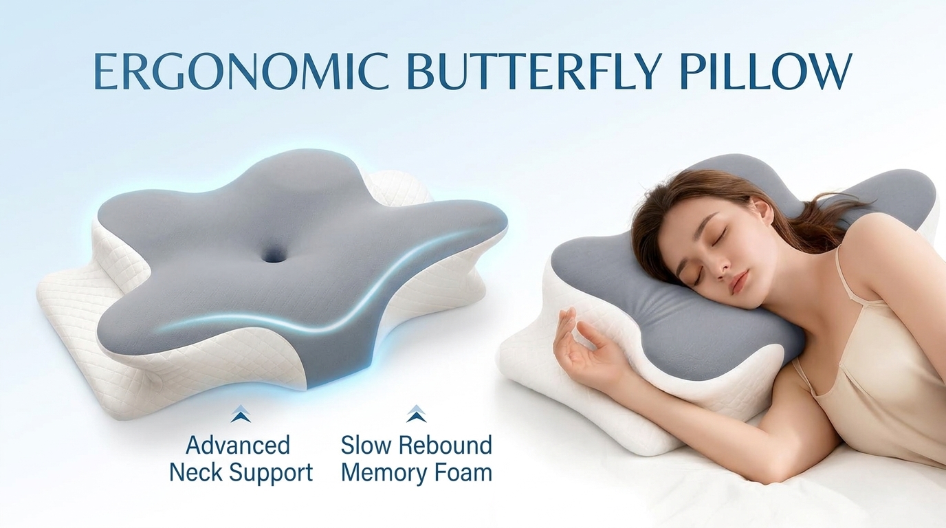 thumbnail video image 2 of CARTIZMA Memory Foam Contour Pillows - Ergonomic Cervical Neck Support, Cooling, Breathable, 2 of 10