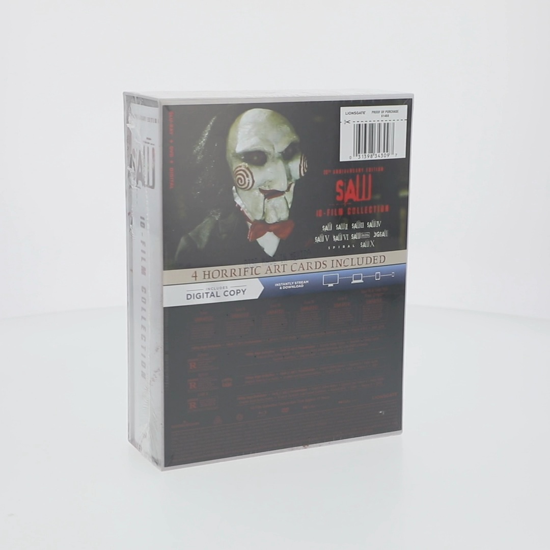 Saw 10-Film Horror Movie Collection (Blu-ray + DVD + Digital Copy