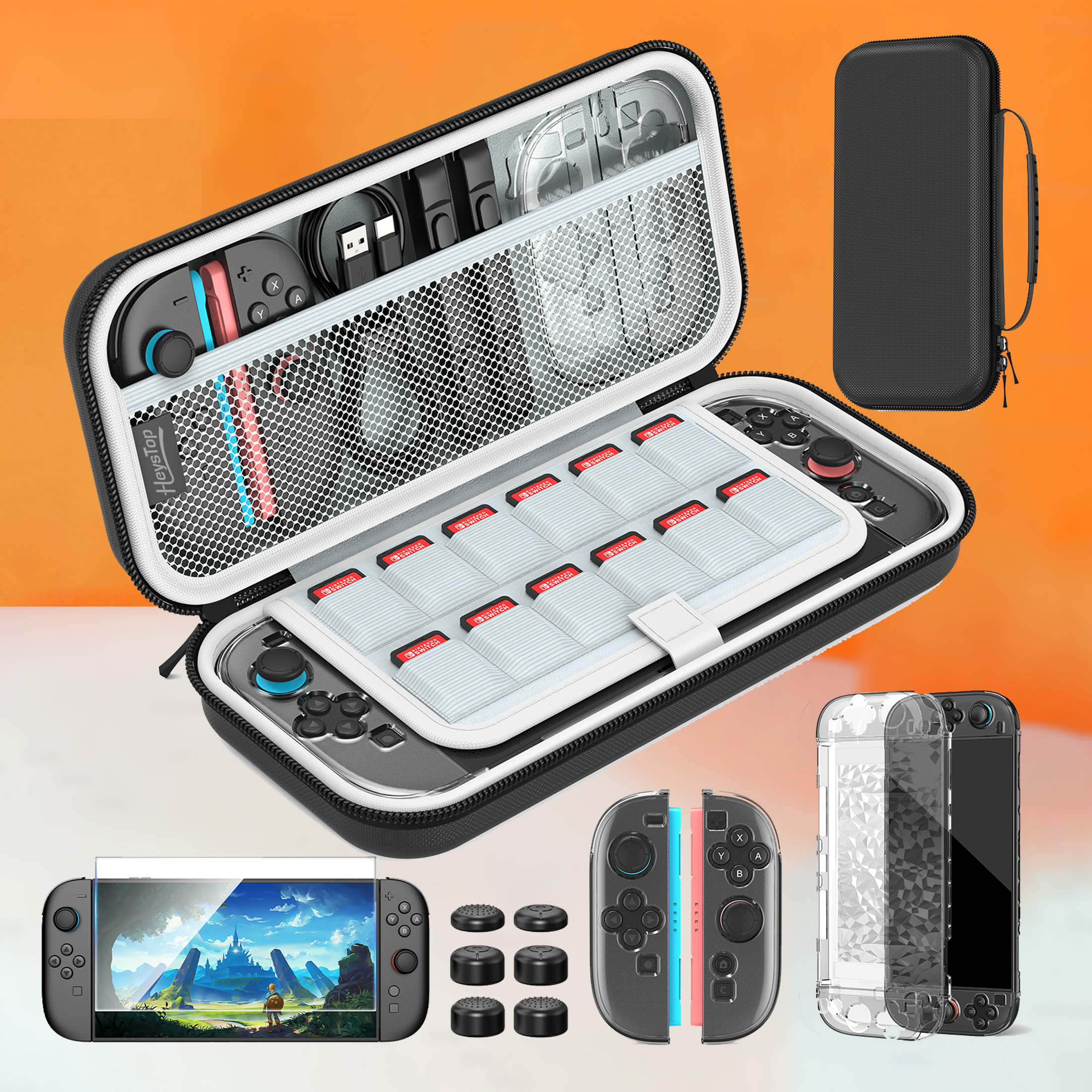 thumbnail video image 2 of HEYSTOP 9-in-1 Accessories Bundle for Nintendo Switch 2 – Ultimate Protection and Convenience!, 2 of 9