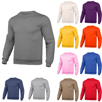 thumbnail video image 2 of Baqcunre Crewneck Sweatshirts,Slim Solid O Neck Sweater Round Neck Long Jacket Pocket Blouse Sweatshirts for Men,Long Sleeve Shirts for Men Men's Fashion Hoodies & Sweatshirts Red XL, 2 of 4