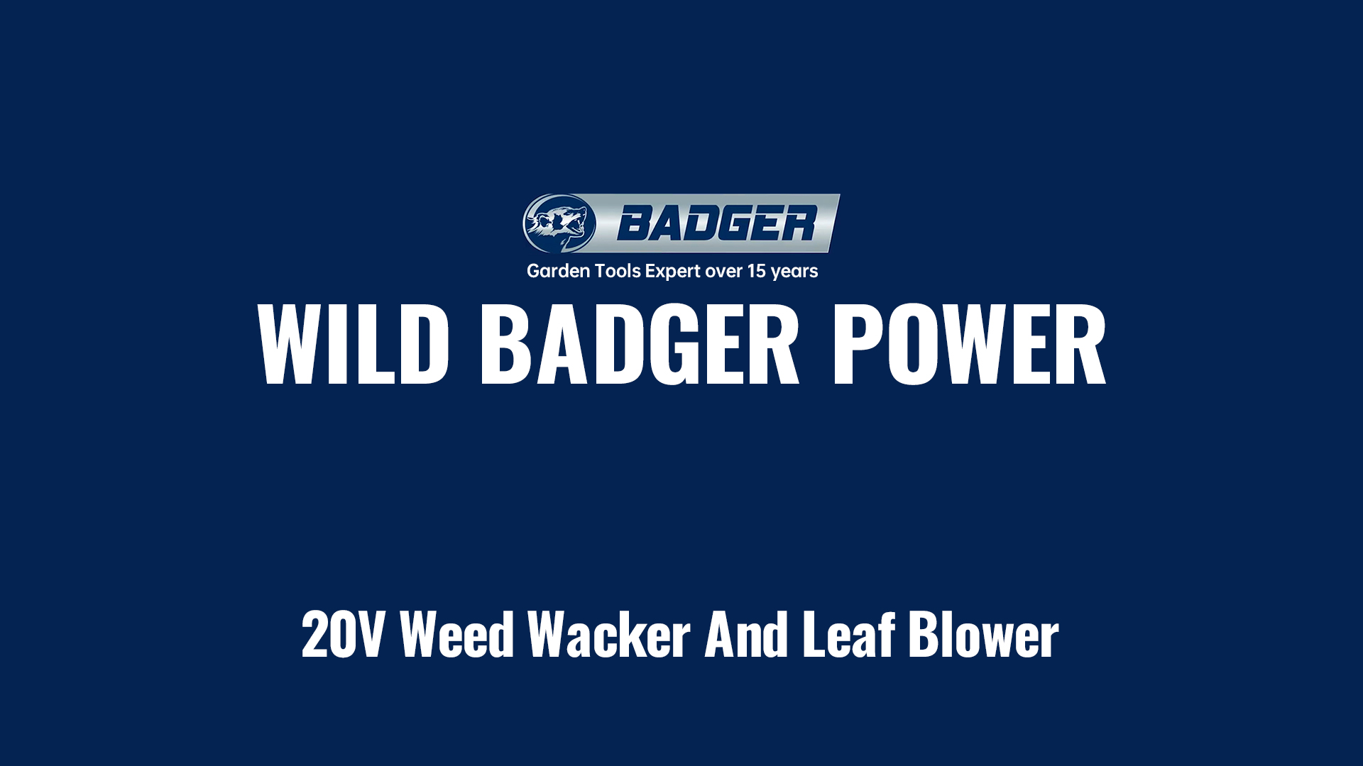 thumbnail video image 2 of Wild Badger Power 20V Weed Eater & Trimmer Set, 2×2.0Ah Batteries, Cordless Lightweight Grass Trimmer for Small Yards, Fence Lines & Easy Lawn Care, 2 of 15