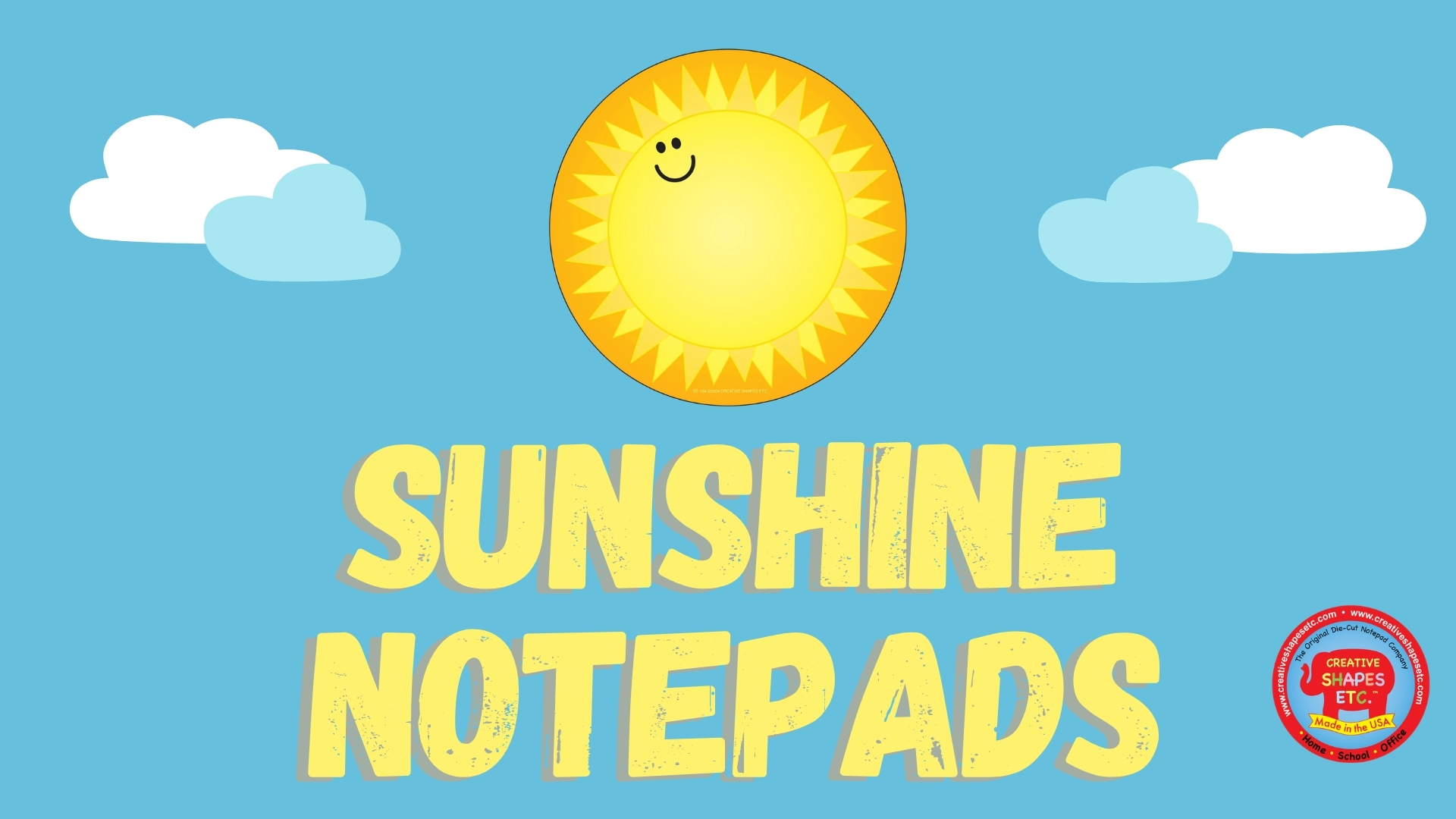 thumbnail video image 2 of SHAPES ETC. Mini Notepad - Sunshine, 2 of 11