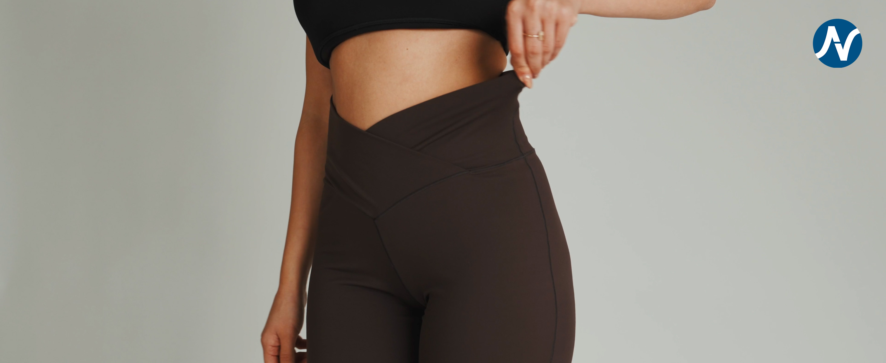 thumbnail video image 2 of Nirlon Crossover Flare Leggings For Women - Regular & Plus Size Flare Pants High Waisted Wide Yoga Pants (6 28", Rust), 2 of 7