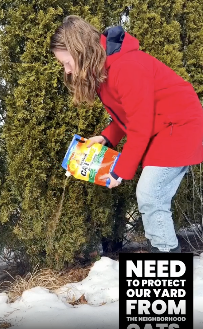 thumbnail video image 2 of Nature's Mace Cat Repellent Granules, Anti-Digging and Scratching, 22lb Bag, Treats 14,000 Sq. ft, 2 of 8