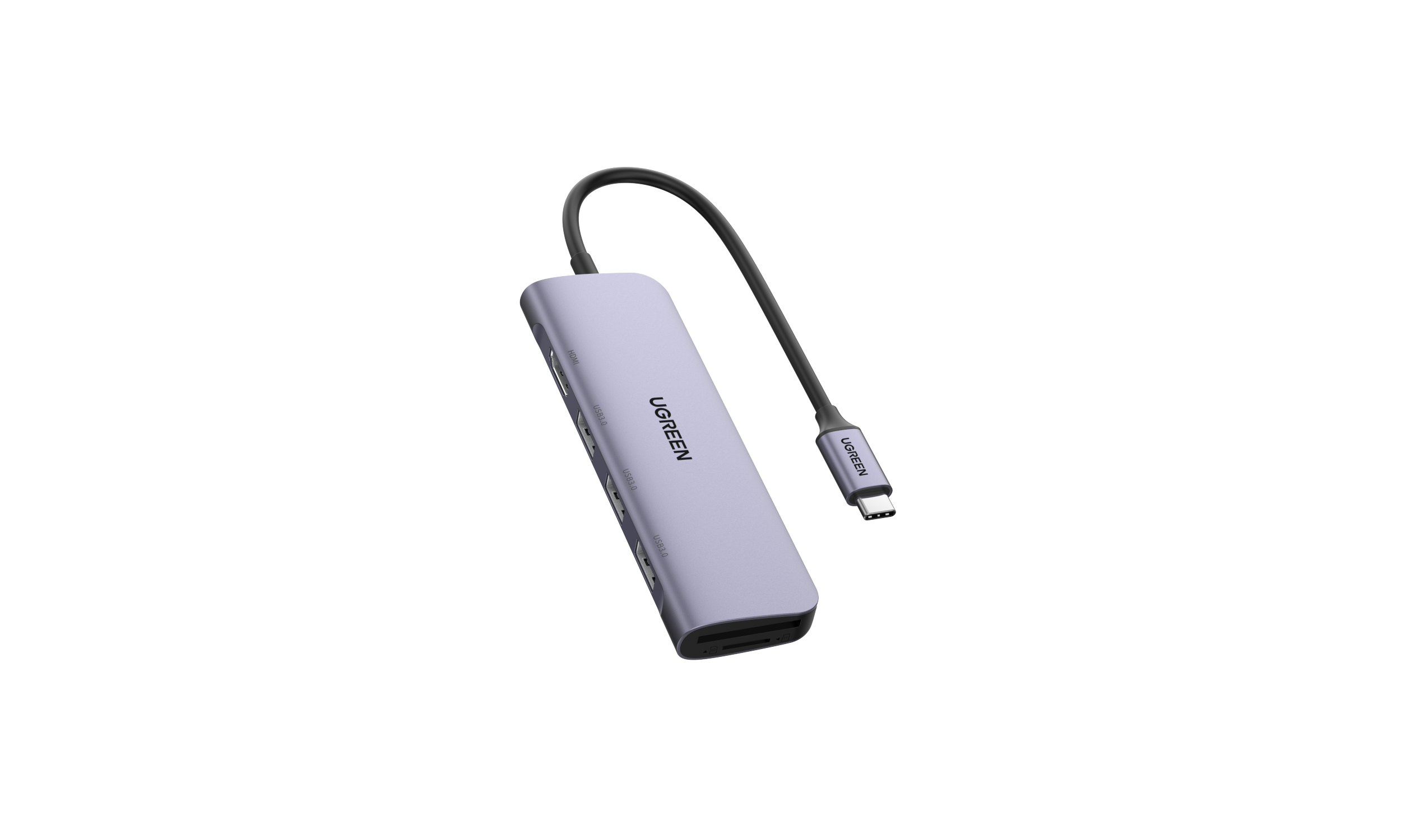UGREEN USB C Hub 6 i 1 4K HDMI SD TF Kortläsare 3 USB 3.0 Portar Adapter  Typ C för MacBook Pro 2022, MacBook Air 2022, iPad Pro 2022, Surface Pro