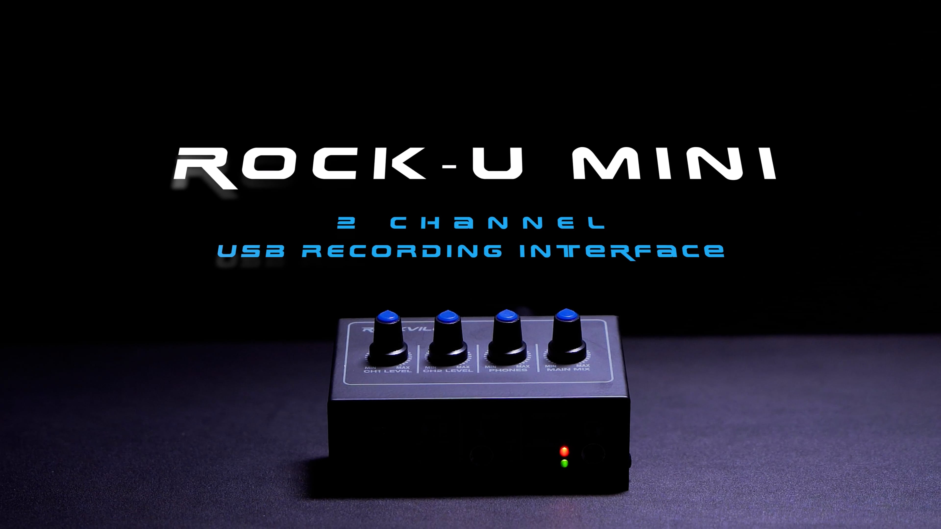 thumbnail video image 2 of Rockville ROCK-U MINI 2x2 USB Computer Recording Interface 24 Bit 192Khz Home Studio, 2 of 9