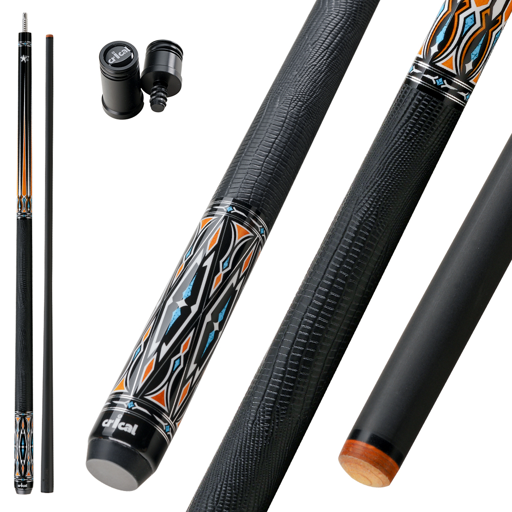 thumbnail video image 2 of CRICAL Carbon Fiber Pool Cue Stick CXD Series Professional Pool Sticks for Adults Low Deflection Pool Cue Billiard Cues with 12.5mm Tip (Precise, Easy to Control, Pro Taper), 2 of 8
