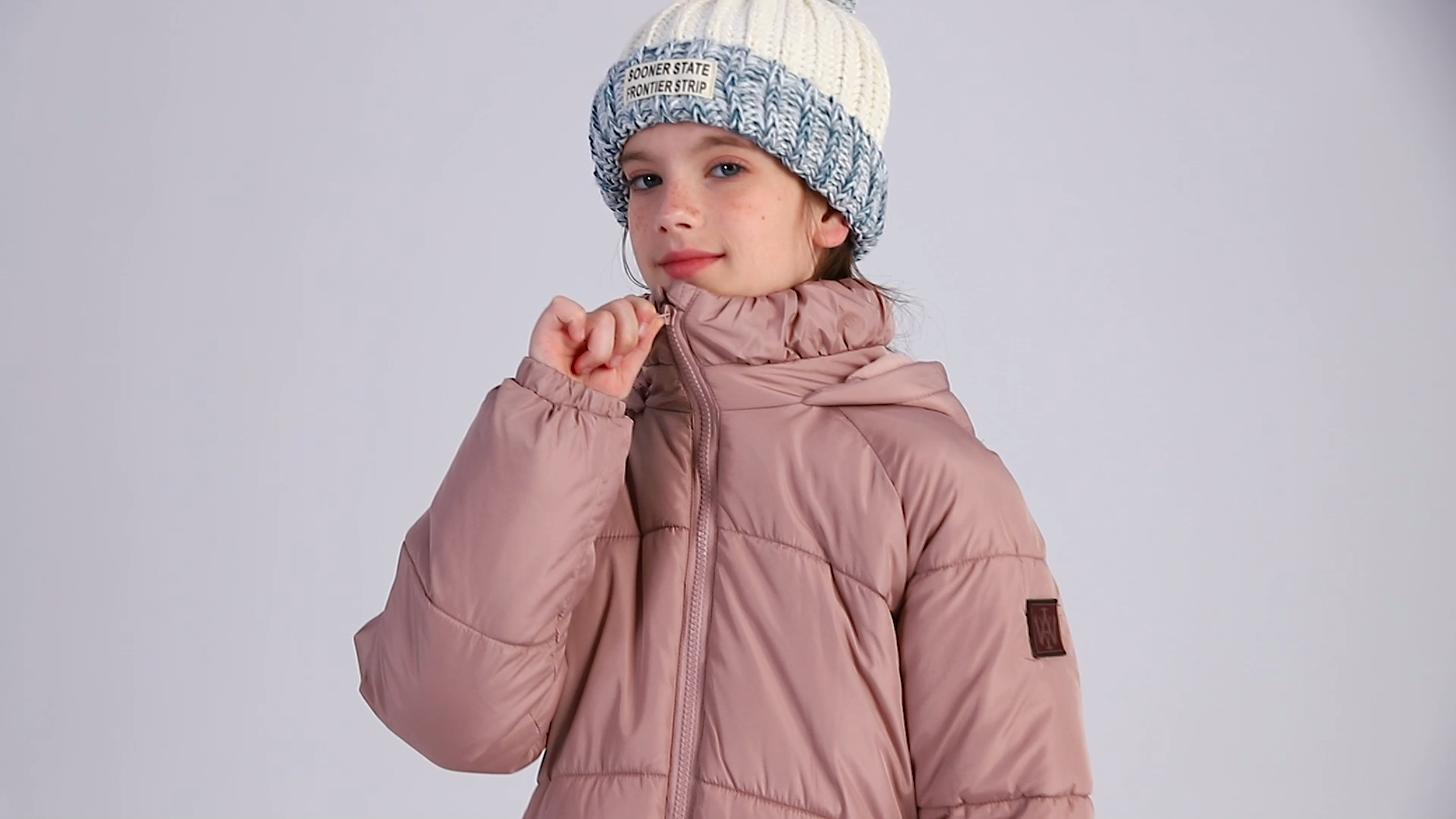thumbnail video image 2 of SOLOCOTE Girls Winter Coats Heavyweight Mediun Length Warm Jackets Down-like Cotton Wadding Outwear 3-14Y, 2 of 8
