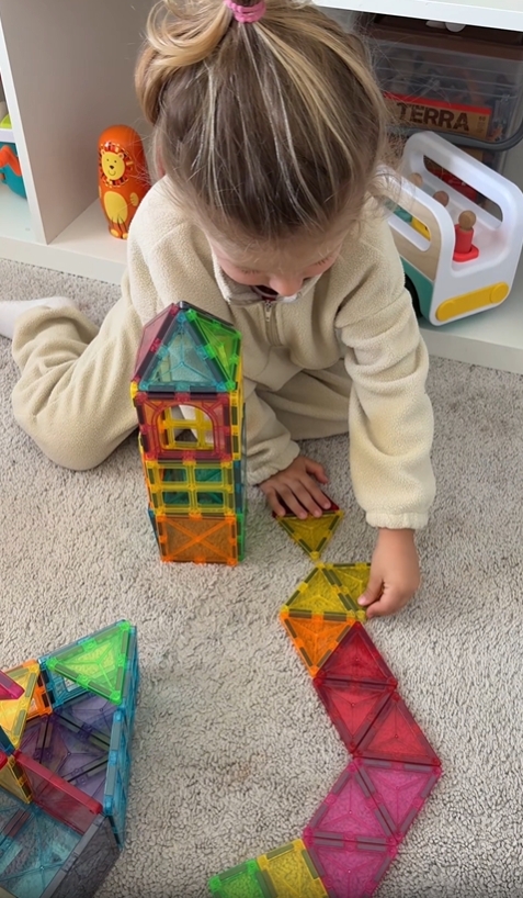 thumbnail video image 2 of BMAG Magnetic Tiles Toys for Kids,36pcs Starter Set 3D Magnet Building Blocks Construction,STEM Learning Educational Toddlers Toy Gift, 2 of 7