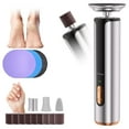 thumbnail video image 2 of 2-in-1 Electric Foot Callus Remover, USB Rechargeable with 3 Modes, 3 Size Sanding Discs & Cylinder, Battery Display, Cordless Aluminum Foot/Nail/Dead Skin Tool, Black., 2 of 9