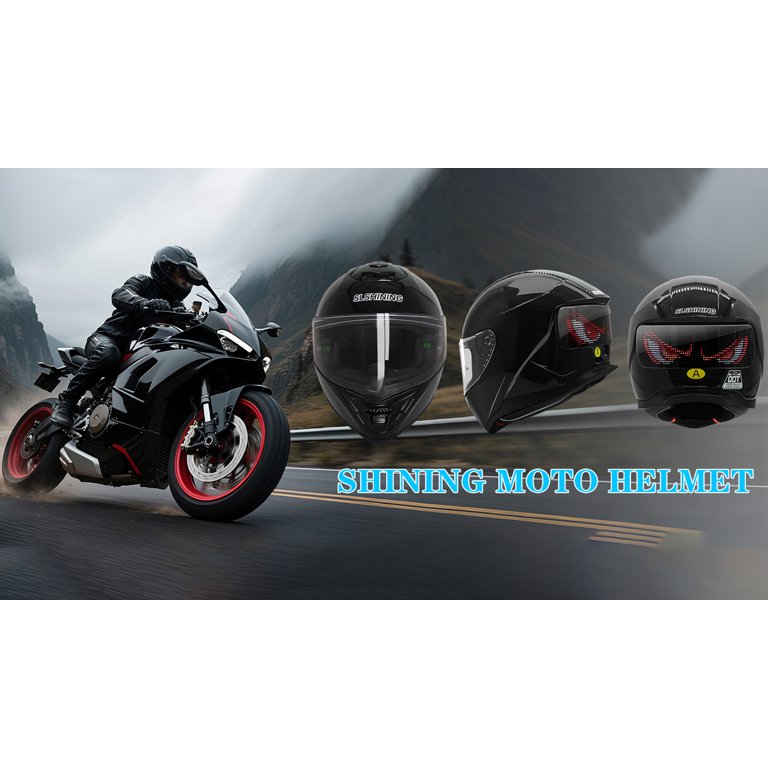 Innovation Works Full Face Motorcycle Helmet DOT Approved with Programmable LED Display and USB Charging,ABS Bike Motorcycle Helmet for Adults - Walmart.com Innovation Works Full Face Motorcycle Helmet DOT Approved with Programmable LED Display and USB Charging,ABS Bike Motorcycle Helmet for Adults - Walmart.com