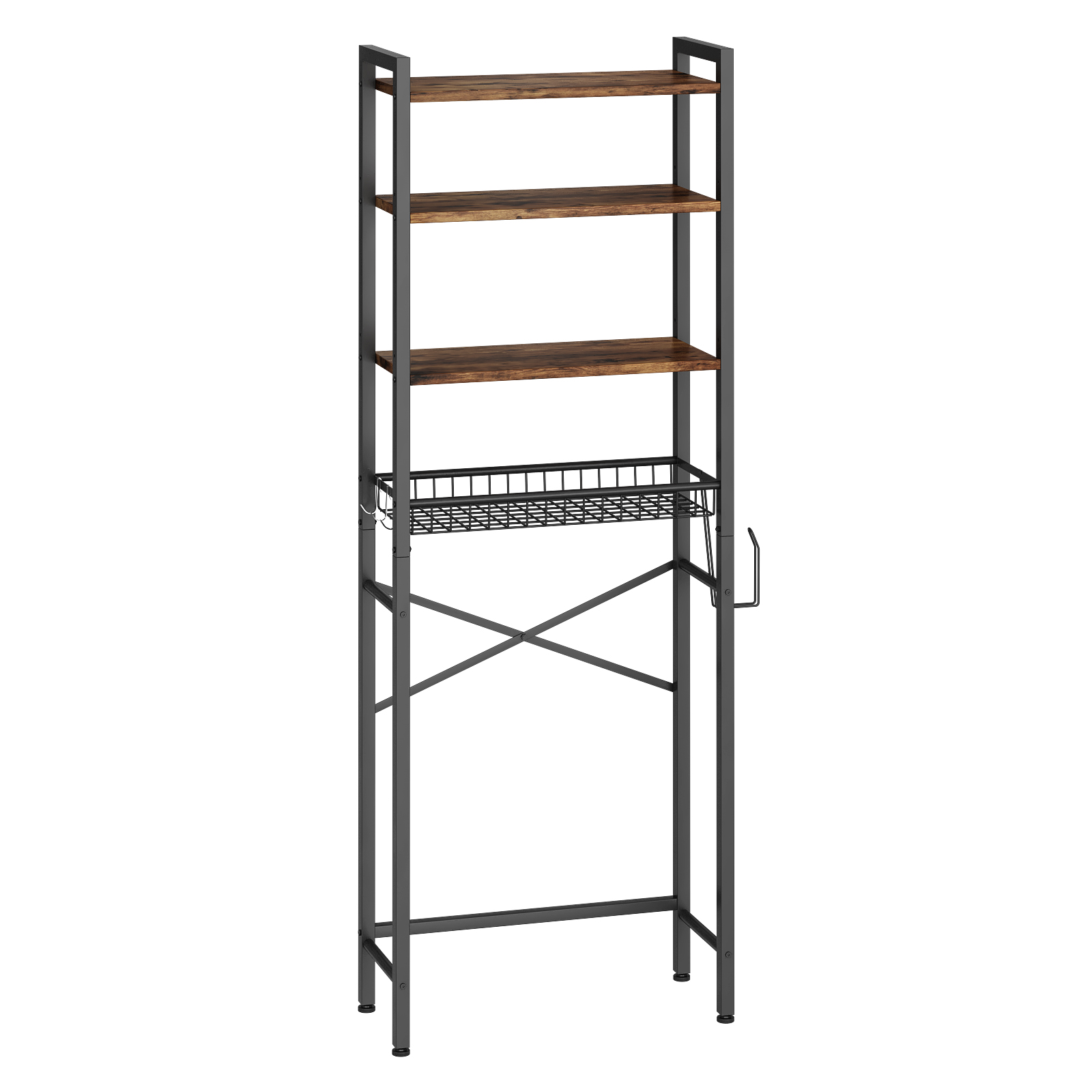 Bathroom Storage Rack Perforation-Free Wall Wall Bathroom Toiletries Storage Rack-1.38 x 19.69 x 4.92 Everly Quinn