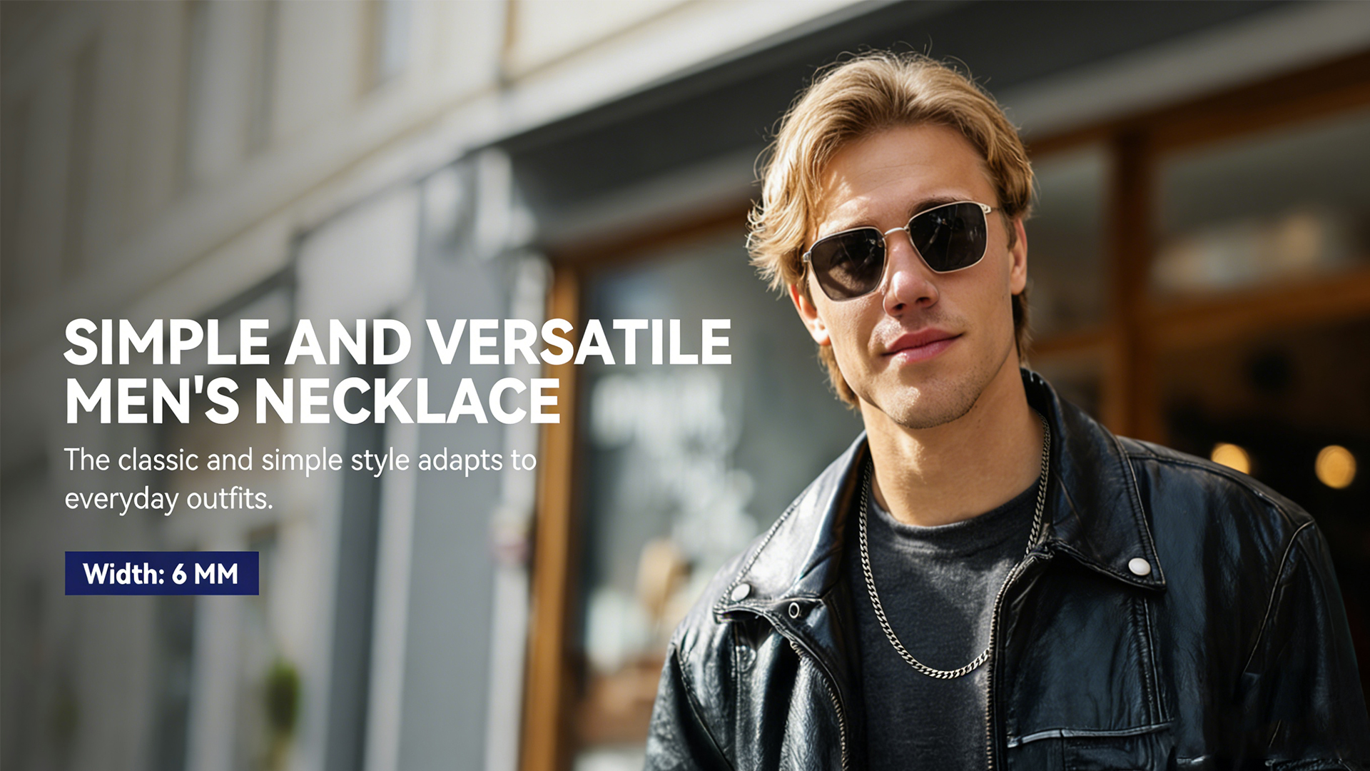 thumbnail video image 2 of ChainsHouse 3mm Black Cuban Link Chain Necklace for Men Stainless Steel Chunky Chains Hiphop Choker Necklaces Mens Jewelry Gift, 28 Inches, 2 of 9