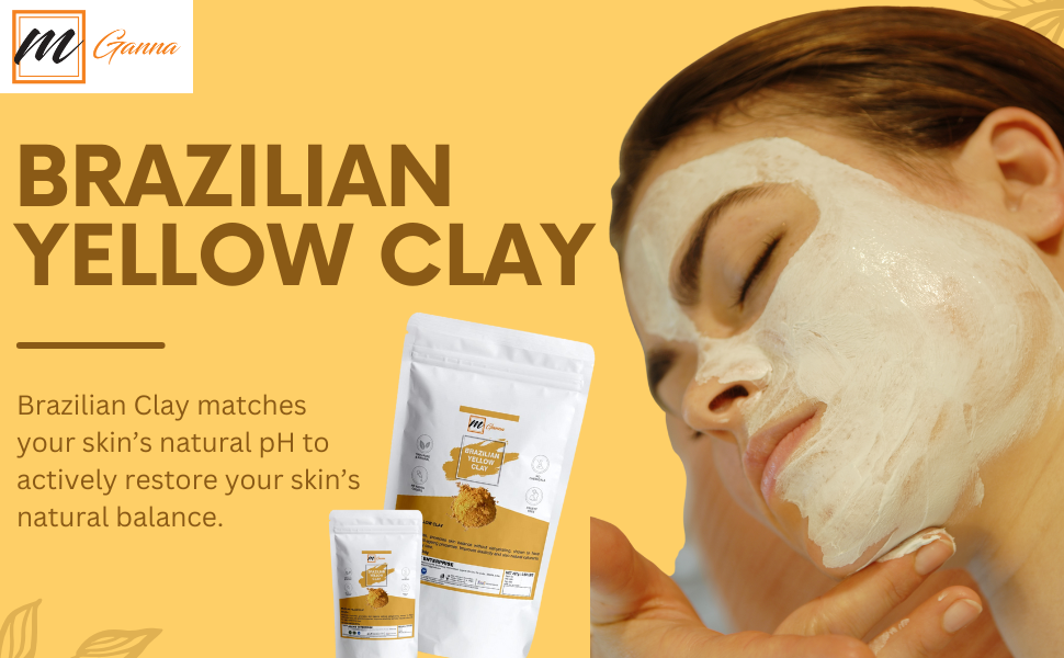 thumbnail video image 2 of mGanna Brazilian Yellow Clay Powder for Face mask and Soap Making 0.5 lbs / 227 Gms, 2 of 3