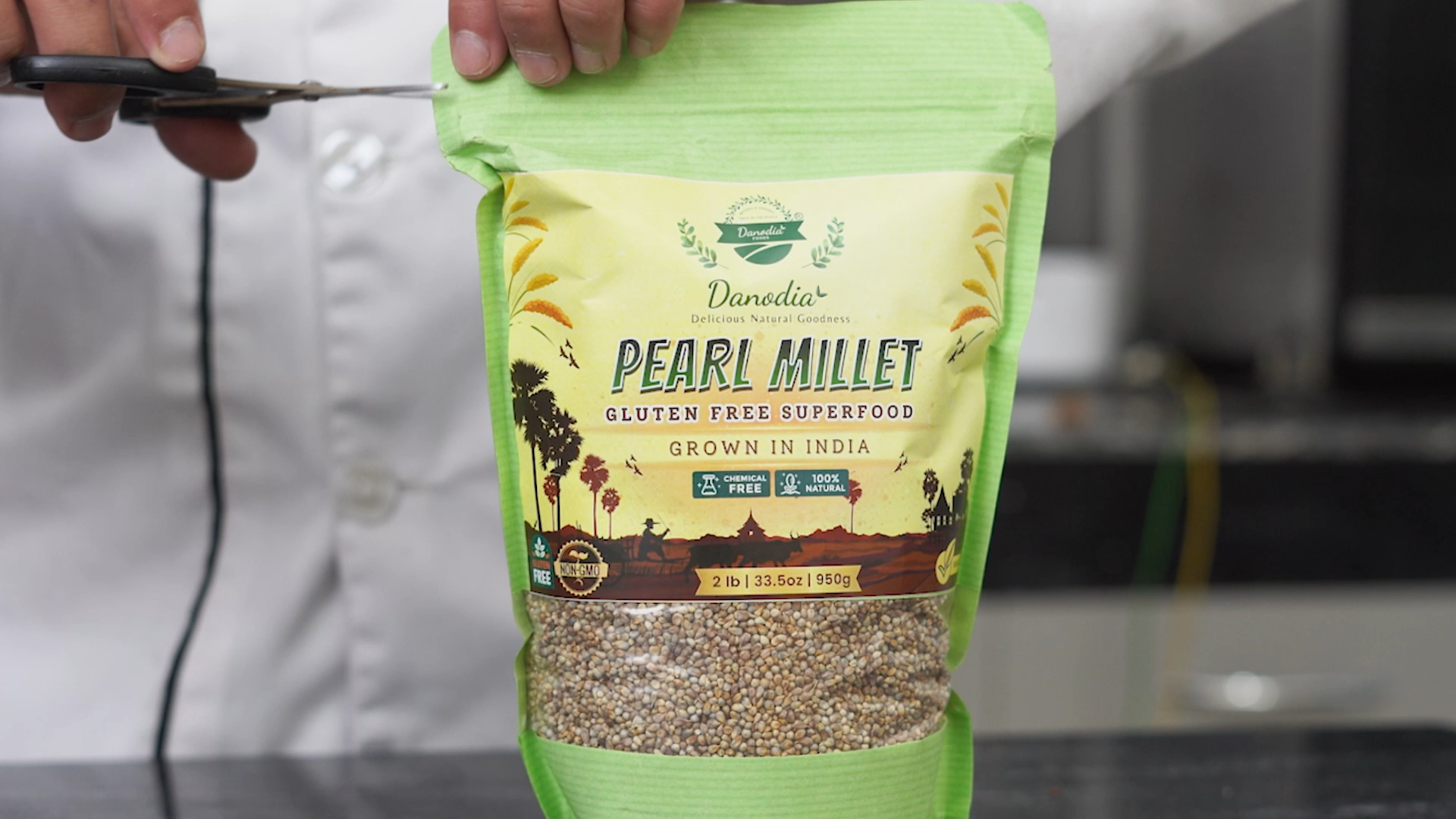 thumbnail video image 2 of Danodia Foods White Sorghum Millet (950g/2lbs) | Whole Grain, Rich in Protein & Fiber, Vegan & Gluten-Free, High Iron Content for Better Digestion & Wellness, Indian Origin, 2 of 8