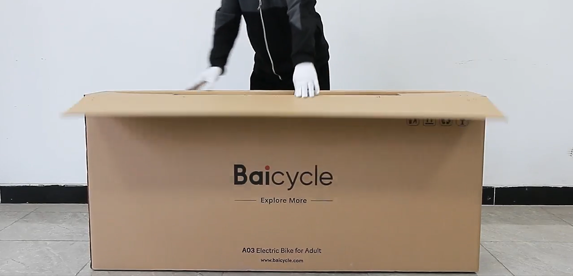 thumbnail video image 2 of Baicycle A03 Peak 1200W Electric Bike, 20" Fat Tire All-Terrain Bikes, 48V 13Ah 28mph Ebike for Adults Full Suspension UL2849, 2 of 12