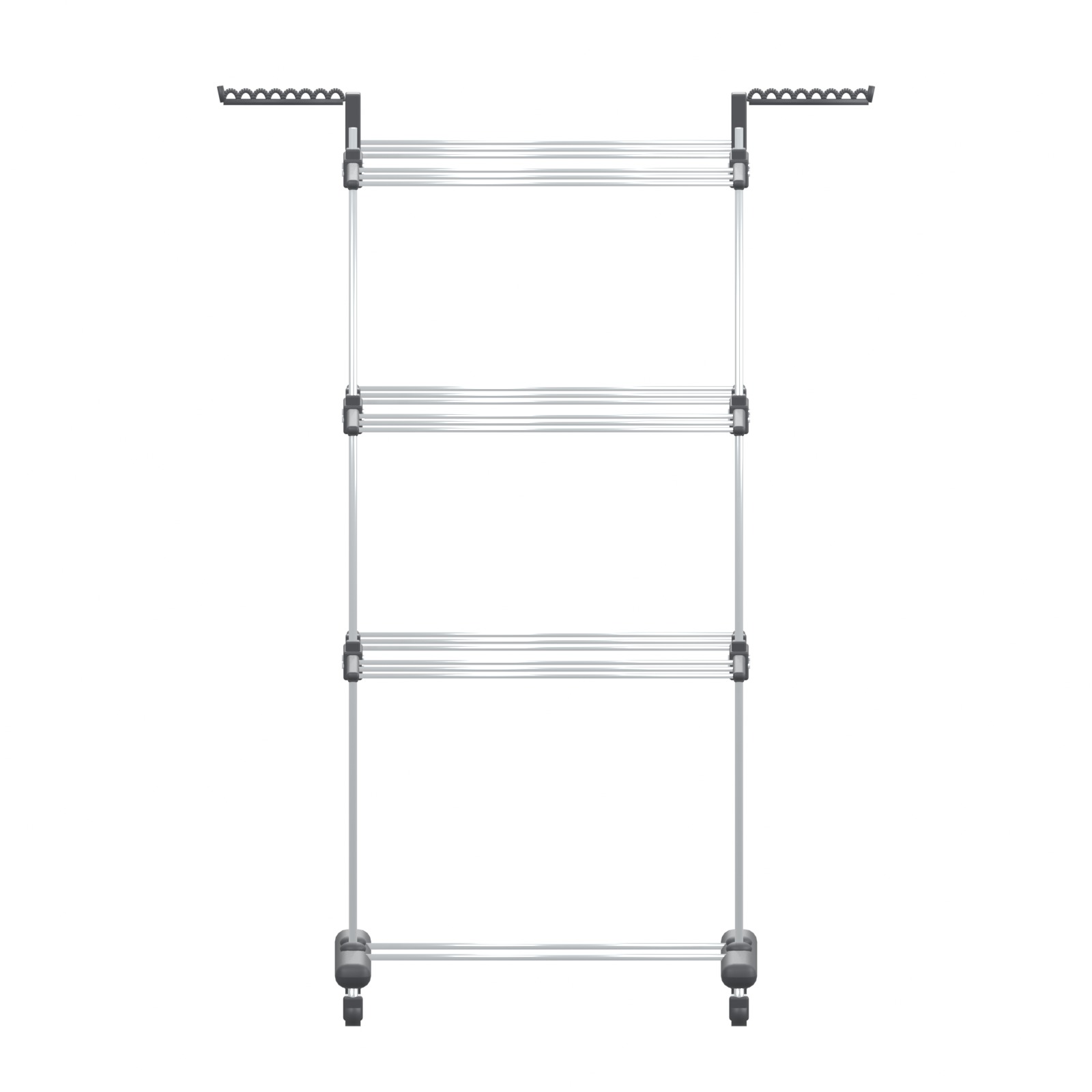 ASKMEET Clothes Drying Rack, 4-Tier Foldable Stainless Steel Laundry ...