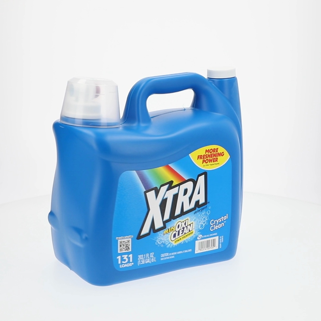 Xtra, Plus OxiClean Liquid Laundry Detergent, 203.1 fl oz, 131