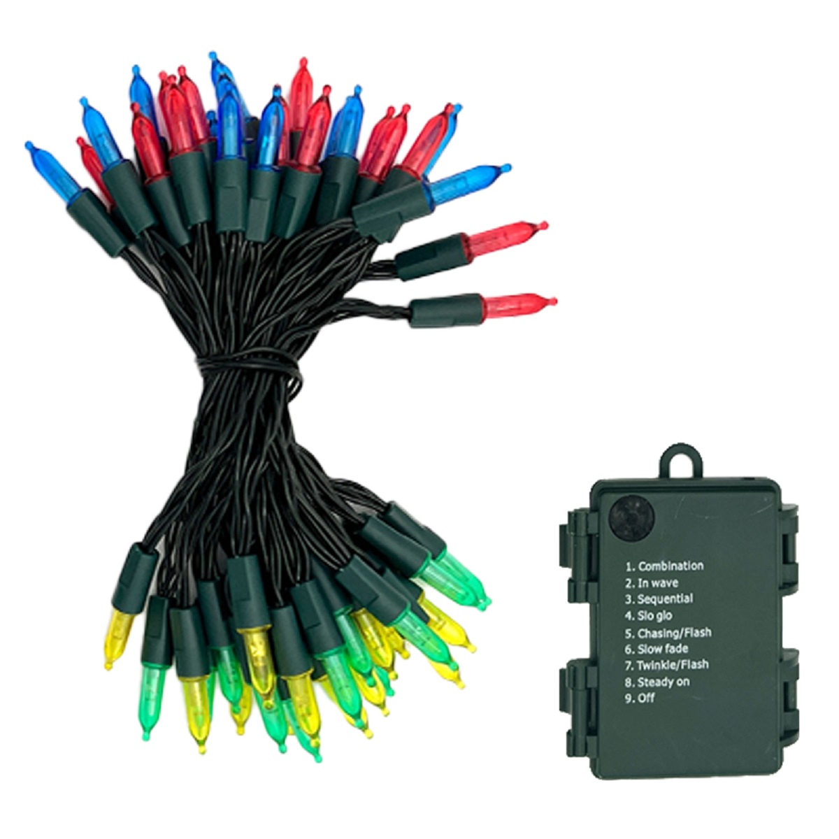 thumbnail video image 2 of Christmas String Lights Battery Operated,Waterproof Twinkle Fairy Lights with 8 Modes & Timer for Outdoor Indoor Decorations, Multicolor(32.8ft 100 LED), 2 of 9