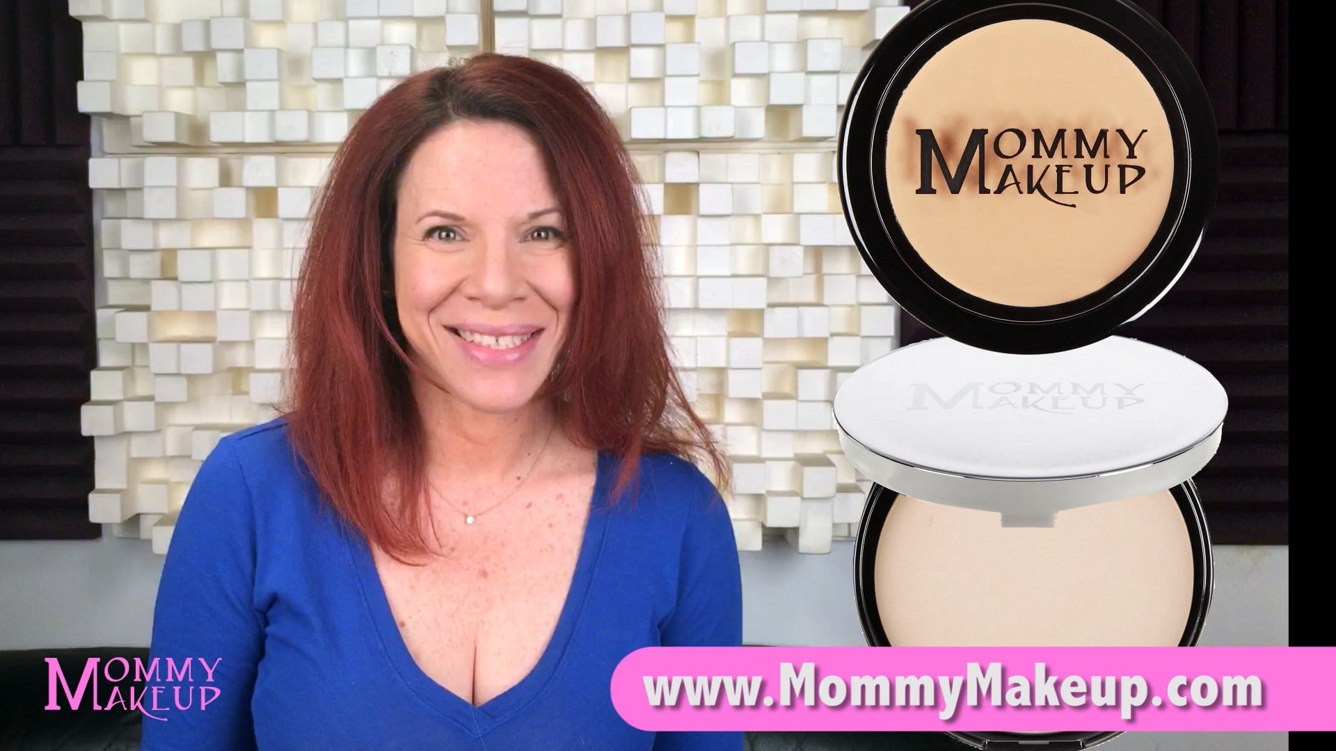 thumbnail video image 2 of Pressed Mineral Dual Powder Foundation SPF 15, Oil Free, Talc Free, Gluten Free, 0.45 oz, Lullaby (Light) by Mommy Makeup, 2 of 8