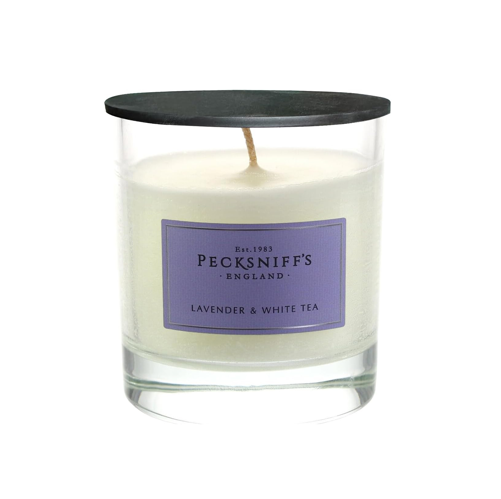 Pecksniffs Classic Lavender & White Tea Scented Candle