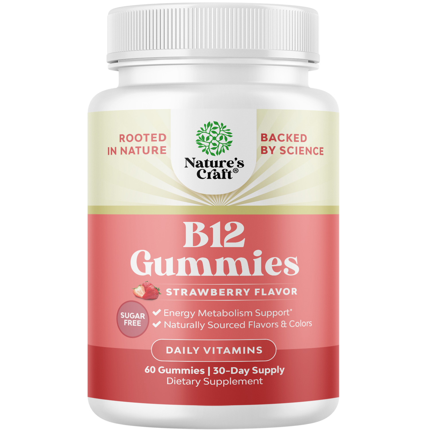 thumbnail video image 2 of Sugar Free Vitamin B12 1000 mcg per serving Gummies - Vegan Vitamin B12 Gummies for Adults Energy Focus Immunity and Nerve Support - Kosher Non GMO Gluten Free & Vegan (30 Servings), 2 of 9