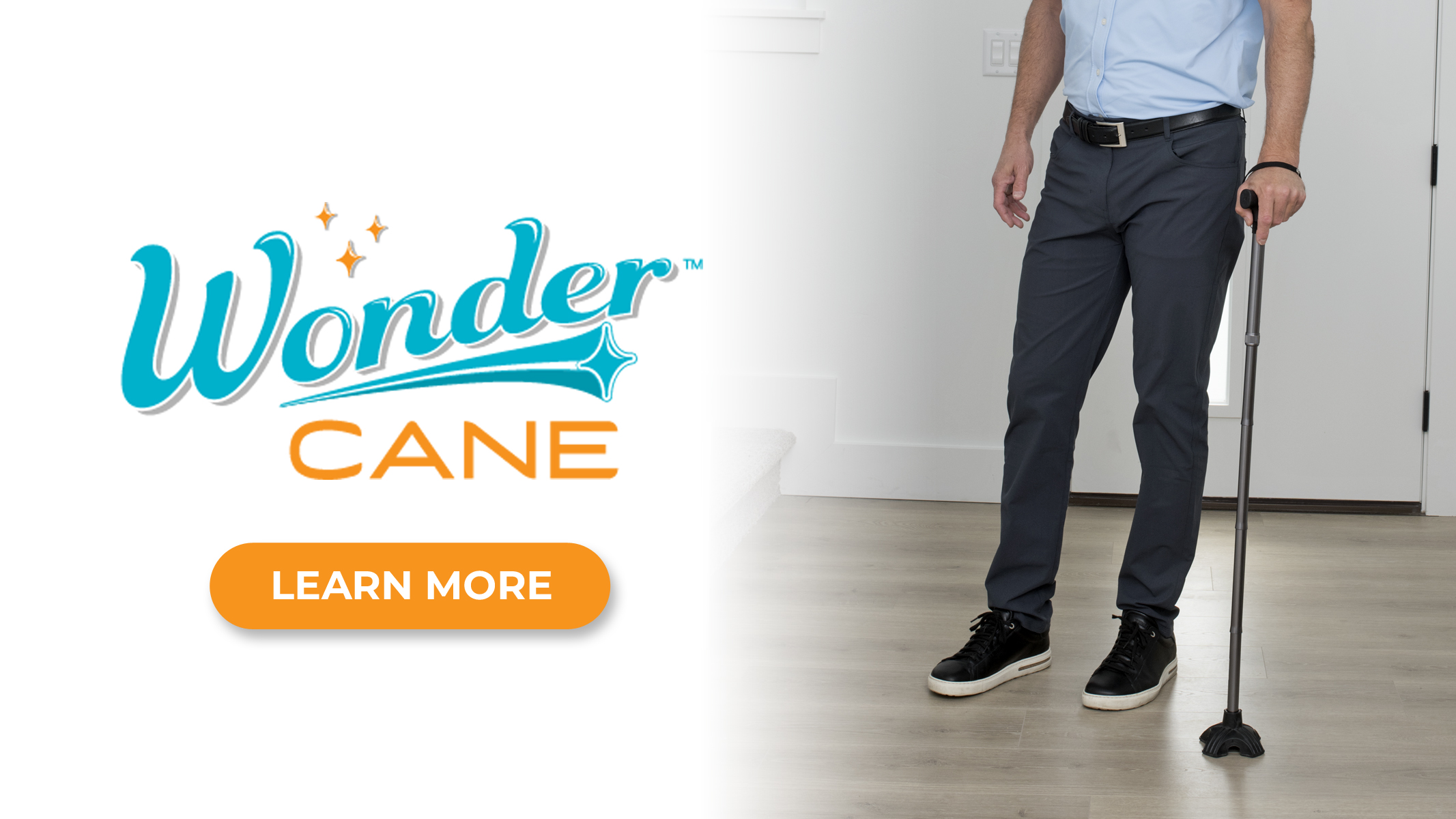 thumbnail video image 2 of Stander Wonder Cane, Foldable Walking Cane for Stability, Collapsible Free-Standing Walking Stick with Adjustable Handle, Lightweight Quad Cane for Men, Women, Seniors and Elderly, Regal Rose, 2 of 7