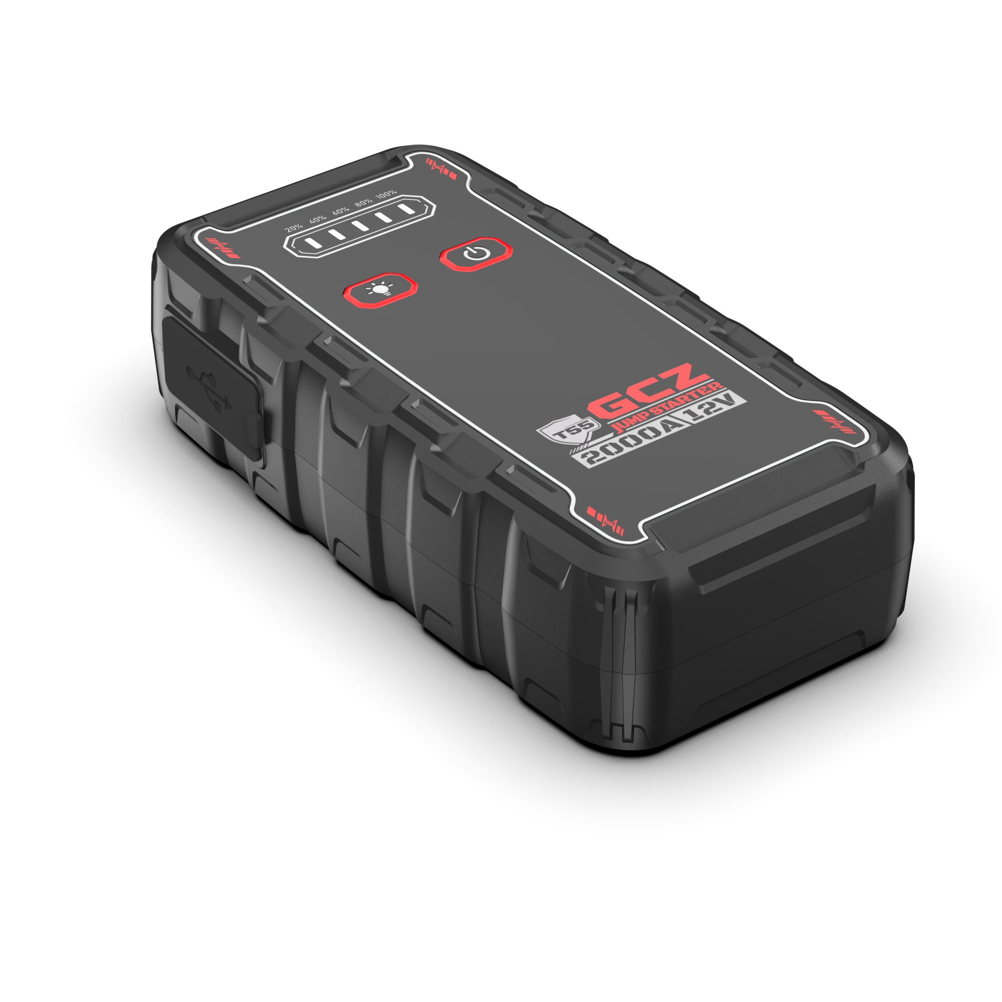 GCZ Portable Car Jump Starter, 4200A Peak for Gas & 10L Diesel