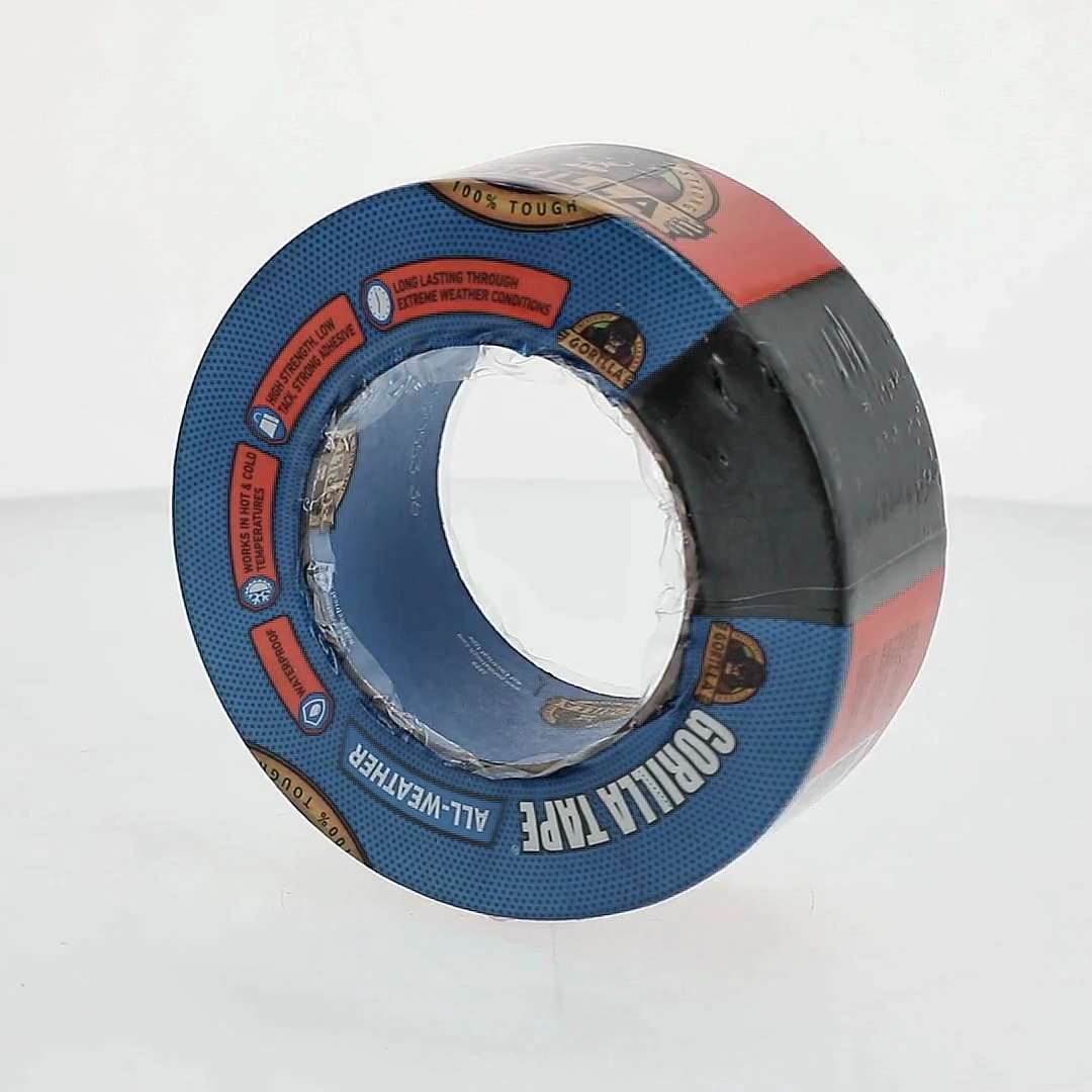 Ruban Adhésif Toile Gorilla Glue Noir - Résistant UV Et Intempéries, 48 Mm X 27.4 M | Neuf, Fabriqué Aux USA