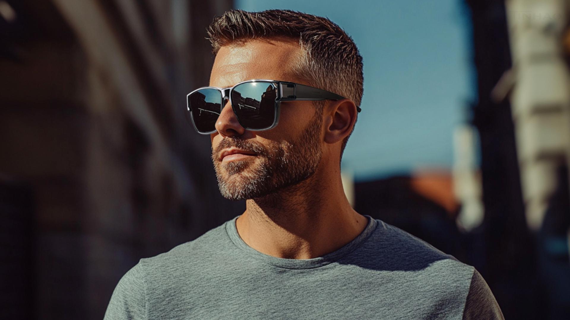 thumbnail video image 2 of TINHAO Polarized Sunglasses Fit Over Glasses for Men Women, Retro Square Sunglasses UV400 Protection Shades, 2 of 7