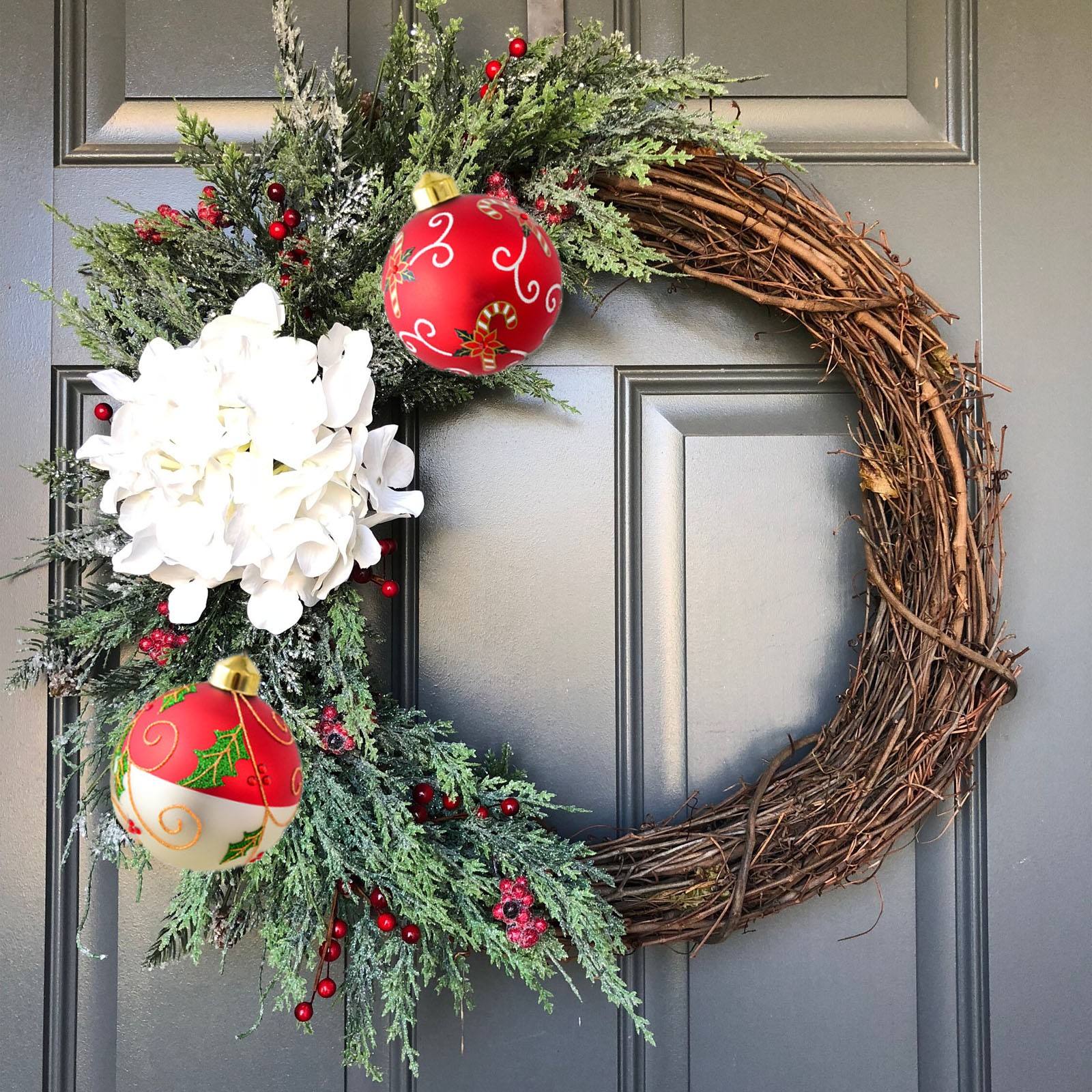 thumbnail video image 2 of 2-Pack Christmas Decorative Glass Ornaments - Shiny Glitter Orbs, Hanging Balls for Tree & Window Decor, Festive Holiday Decorations to Sparkle Spaces, Orange, 1set, 2 of 7