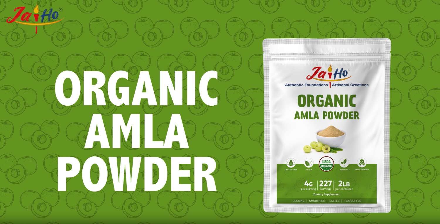 thumbnail video image 2 of Jai Ho Organic Amla Berry Powder (Amalaki), 2 LB - Rich in Antioxidant Vitamin C | Supports ImmunityGluten Free, Vegan, Non-GMO - Resealable Zip Lock Pouch, 2 of 11