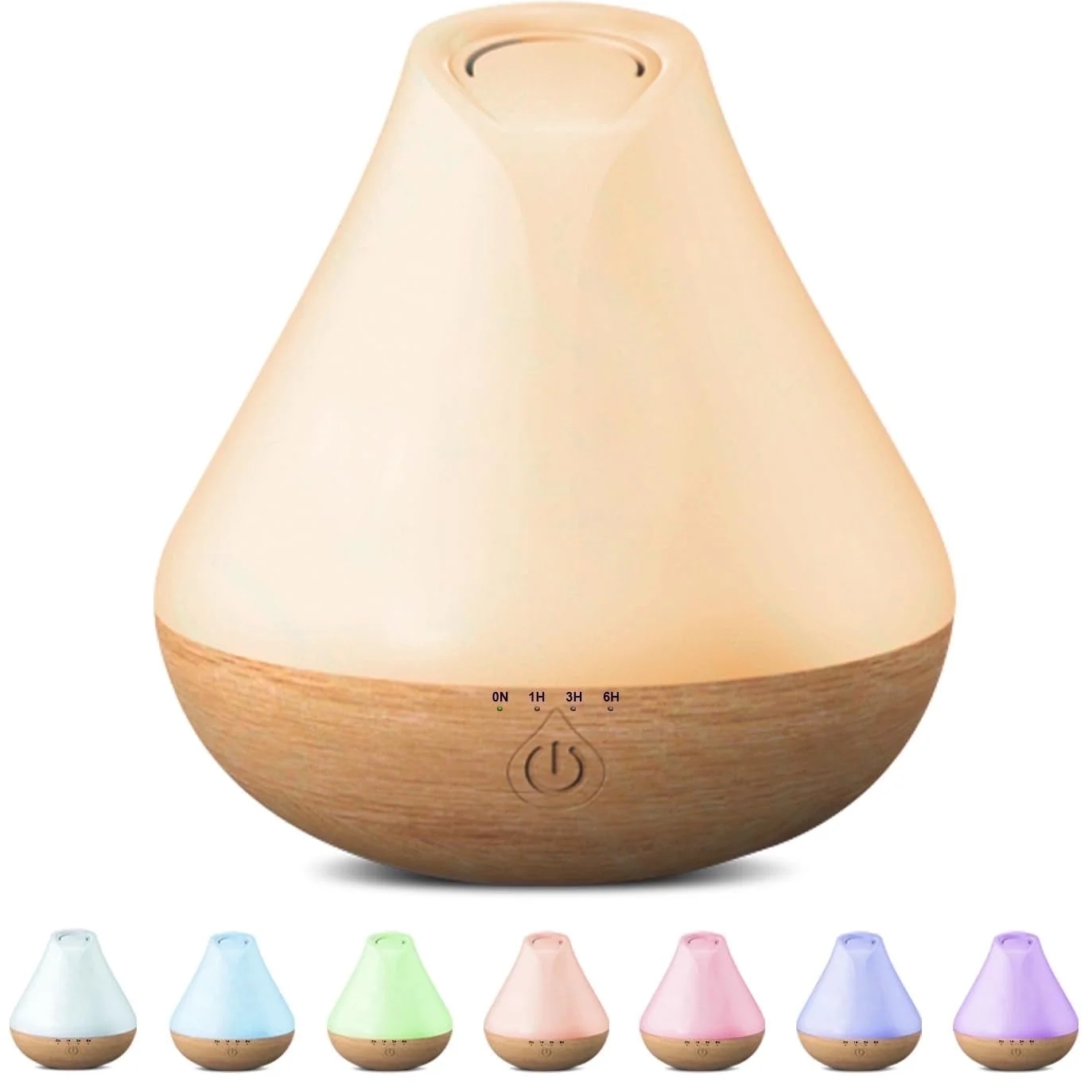 thumbnail video image 2 of Noahstrong 100ml Essential Oil Diffuser, Woodgrain Aromatherapy Oil Diffuser Ultrasound Humidifier, Timer Setting Waterless Auto Shut-off for Room Bedroom Home Office Car, 2 of 7