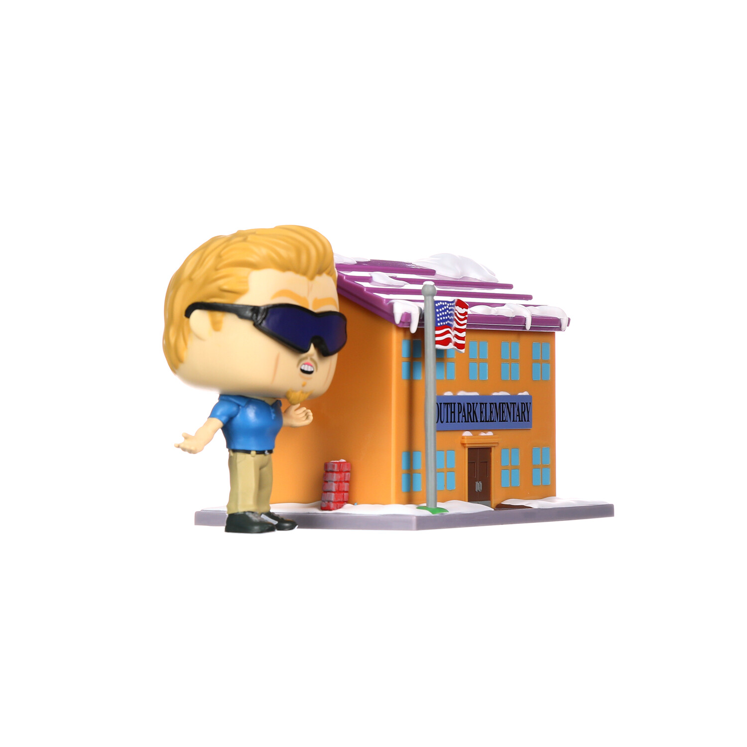  POP Funko Pop! Town: South Park - South Park Elementary w/ PC  Principal, Multicolor, 51632 : Funko: Toys & Games