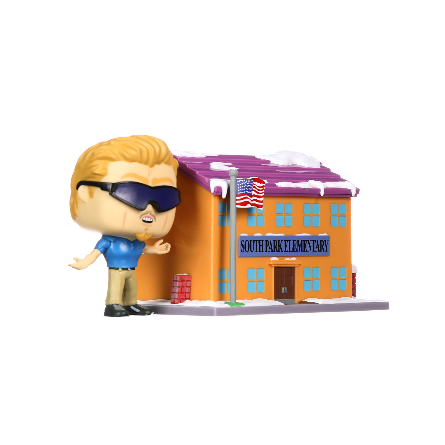  POP Funko Pop! Town: South Park - South Park Elementary w/ PC  Principal, Multicolor, 51632 : Funko: Toys & Games