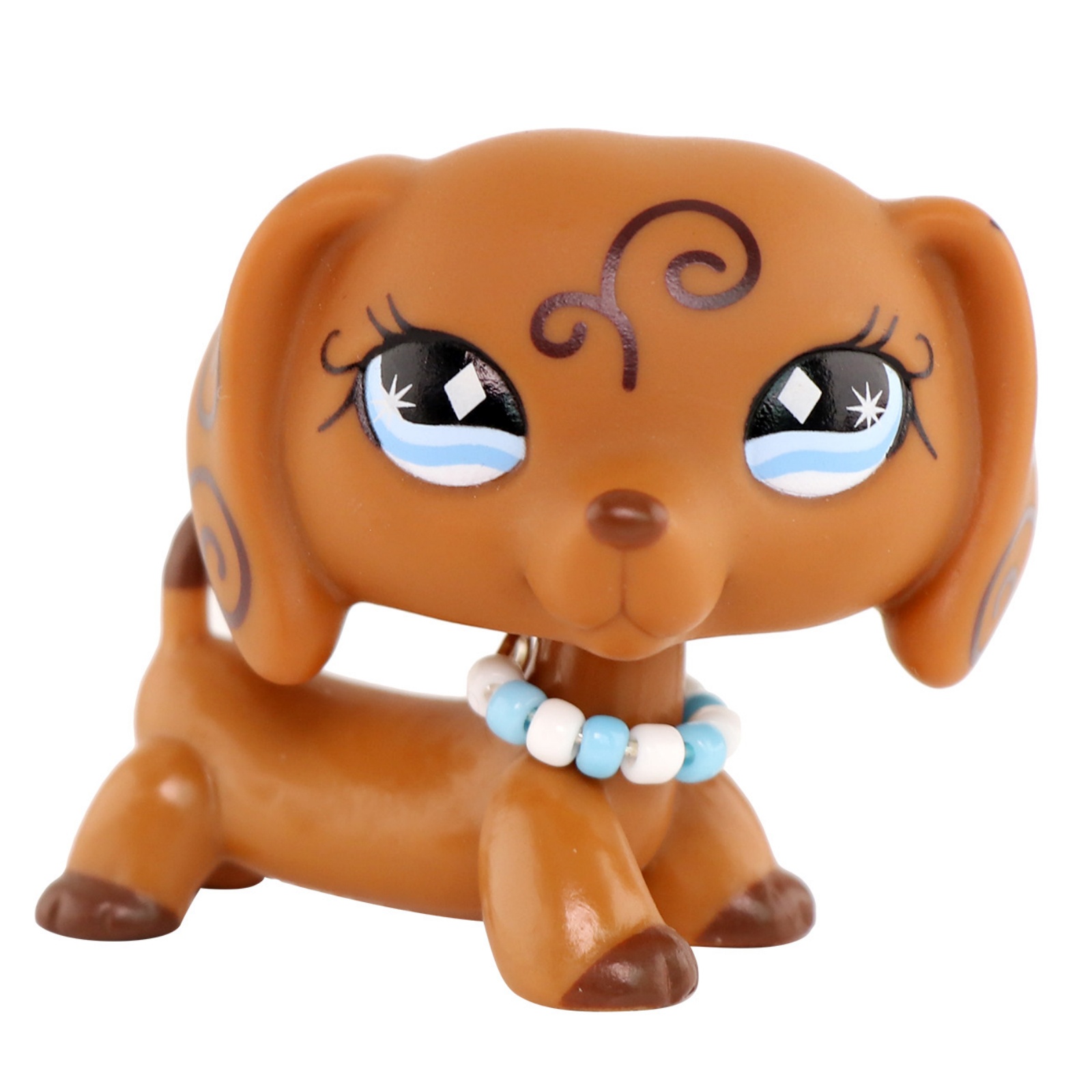 thumbnail video image 2 of Minilps Pet Toy Dachshund #640 with Collar Accessory,Collectible Mini Toy Figurines, 2 of 9