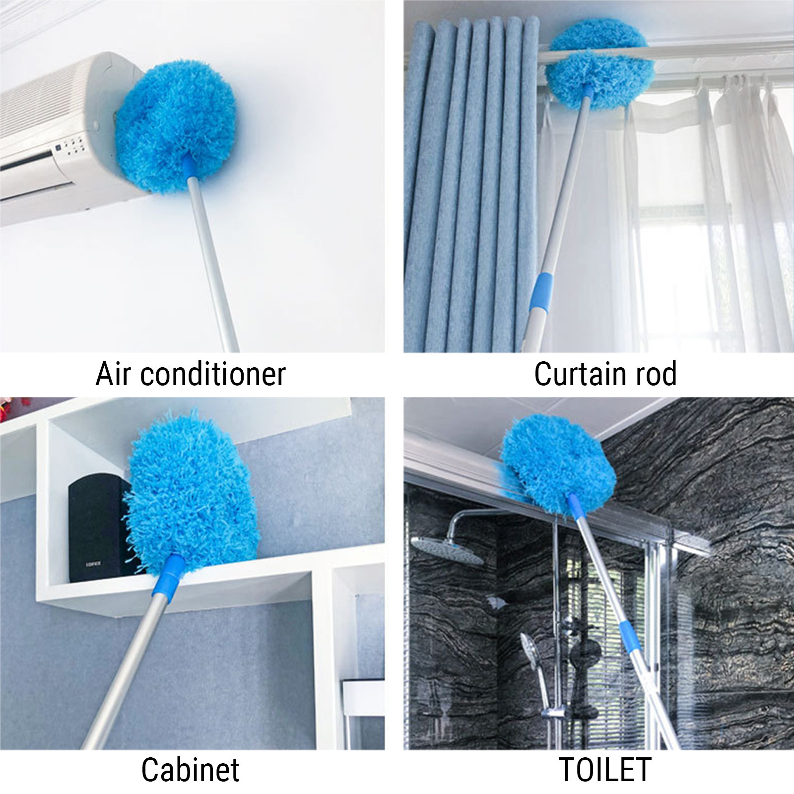 thumbnail video image 2 of Up to 65% Off Aoujea Ceiling Fan Duster,Dusters For Cleaning, Microfiber Duster With Extension Pole 47 Inches, Duster For Cleaning Ceiling Fan, High Ceiling, Furniture, 2 of 9