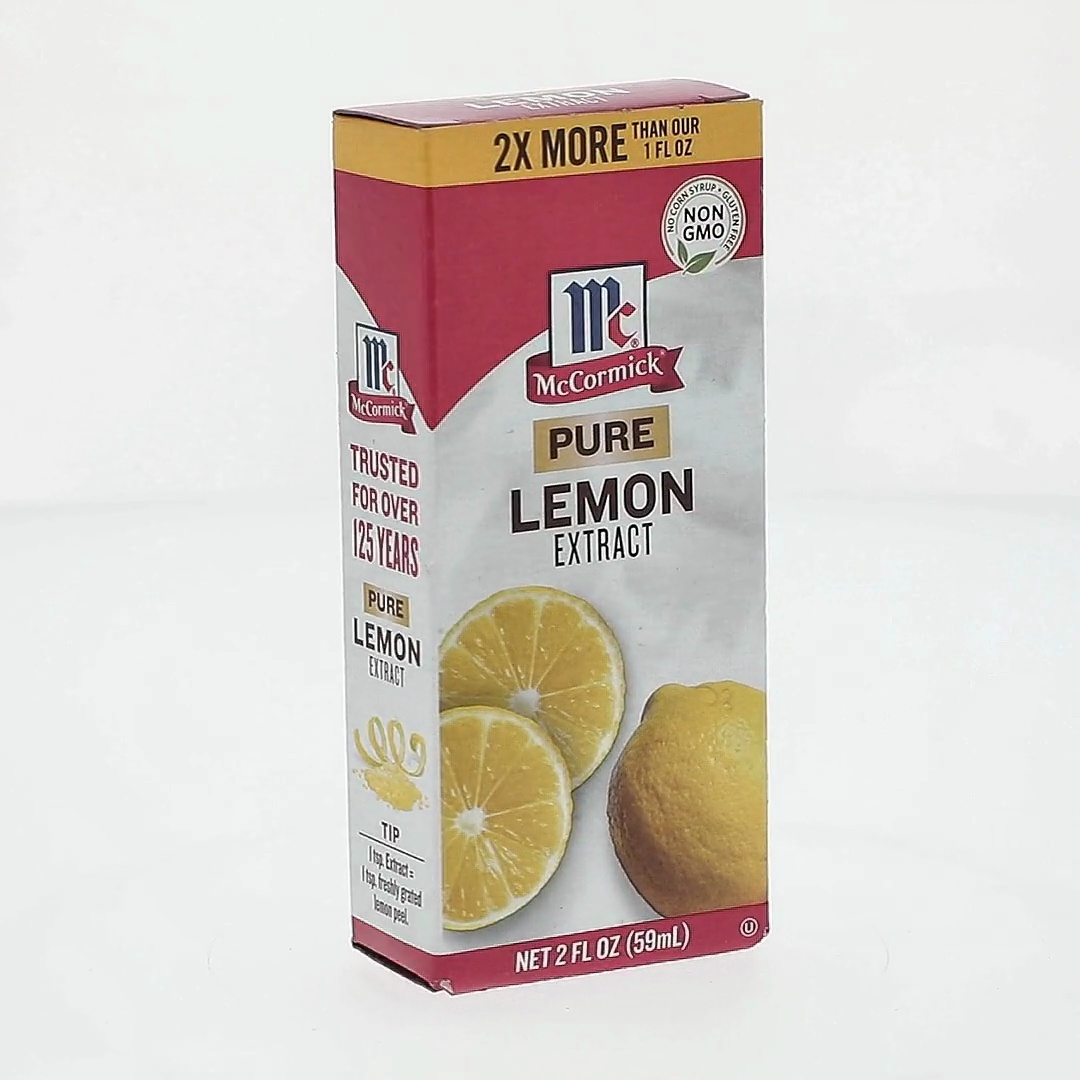 lemon peel extract glp-1 McCormick Non-GMO Gluten Free Pure Lemon Extract, 2 fl oz Box for Baking and Cooking