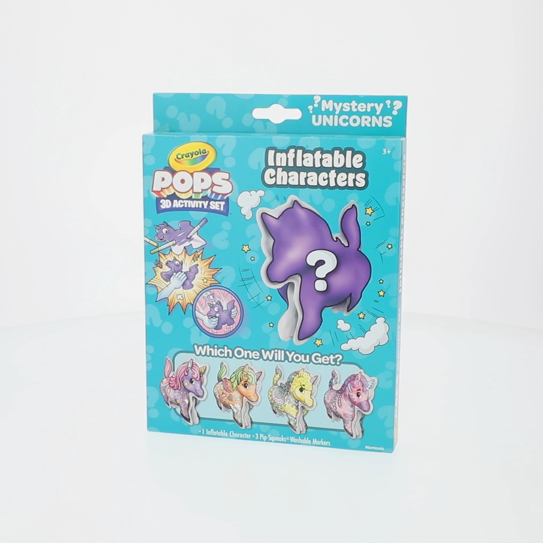 Crayola POPS - Set d'activités 3D pour coloriage et création de dessins en 3D, activités créatives et cadeaux pour enfants, thème créatures mystiques, à partir de 6 ans, 04-2803