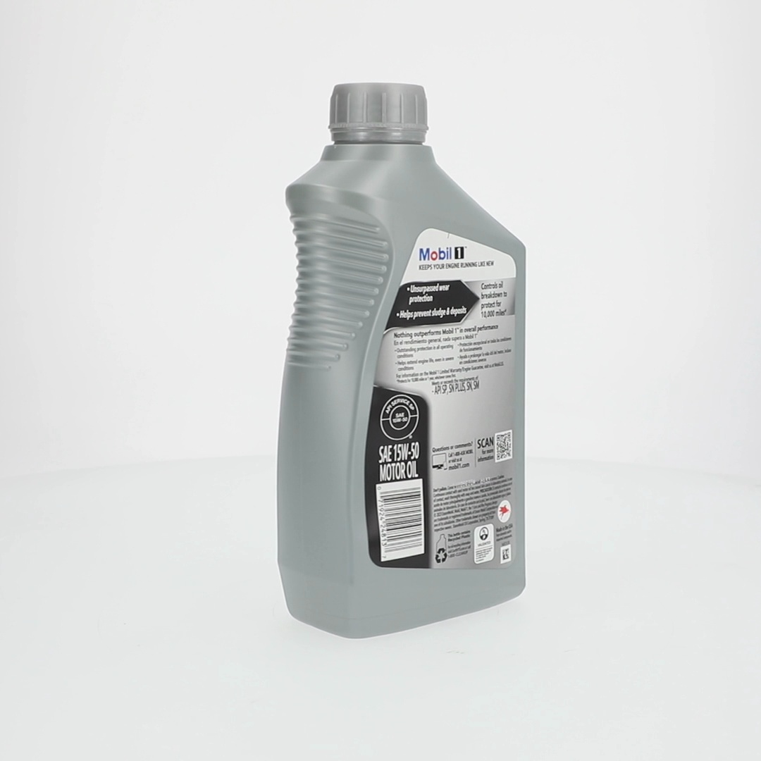 Mobil 1, Advanced Full Synthetic Motor Oil, 15W-50, 1 qt - Walmart.com