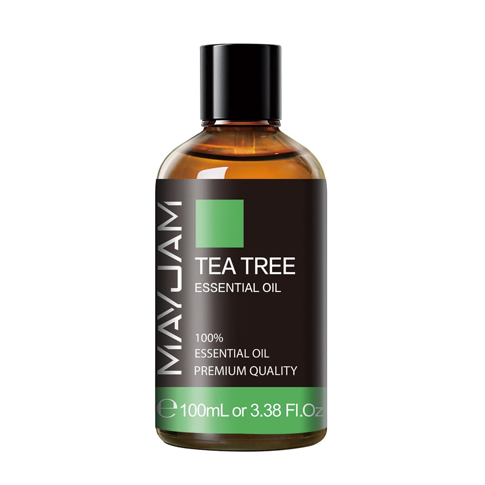 thumbnail video image 2 of MAYJAM 100% Pure Tea Tree Oil for Skin, Essential Oil for Diffuser, Aromatherapy, Hair Care, Scalp And Body Massage, With Dropper, 3.38 Fl Oz, 2 of 8