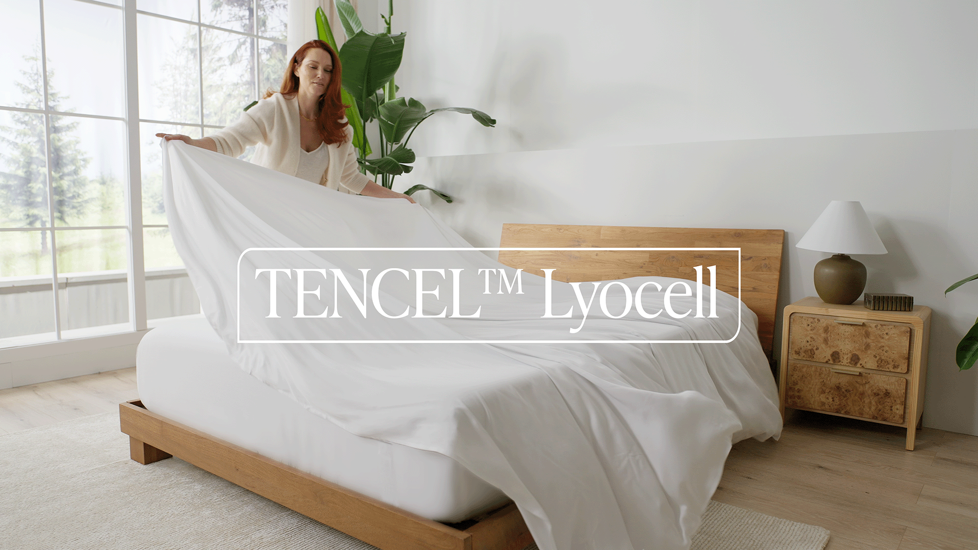 thumbnail video image 2 of Bare Home TENCEL™ Pillowcase Set - Lyocell derived from Eucalyptus - Standard, Indigo, 2 of 8