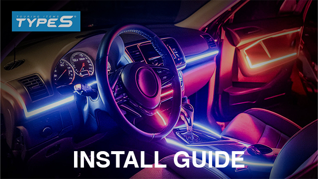 thumbnail video image 2 of (2 pack) TYPE S - Infinite Glow White LED Ambient Lighting - Car LED Strip Lights, Light Sync Technology, 3M Adhesive, Trimmable, 12V, 2 x 12" White Strips, 24 inches, 2 of 14