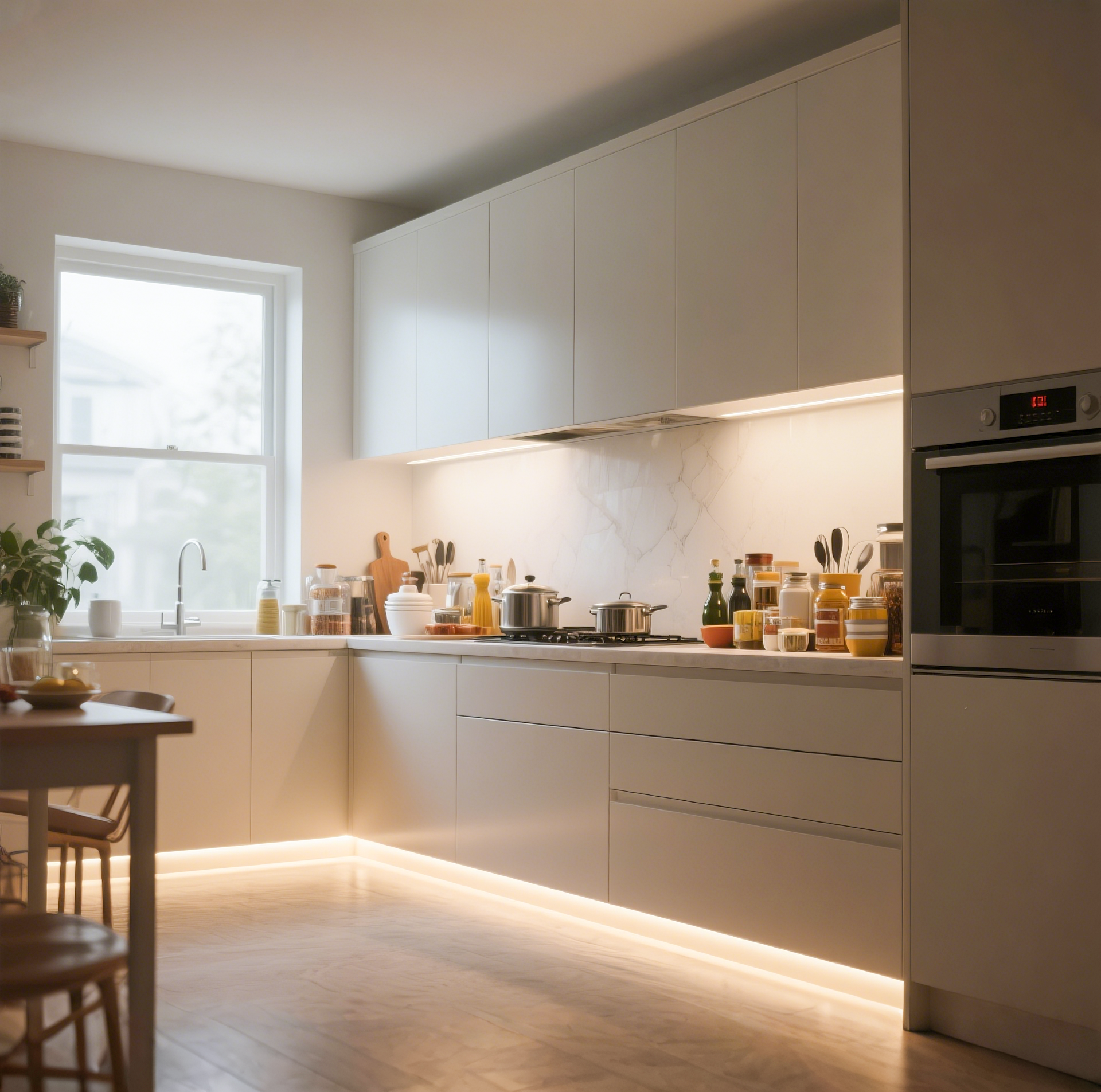 thumbnail video image 2 of Beatineon Under Cabinet Lighting, 16.4ft Dimmable LED Strip Light - Adjustable White Light (3000K-6500K) with Remote, IP65 Waterproof, Cuttable & Connectable, 2 of 10